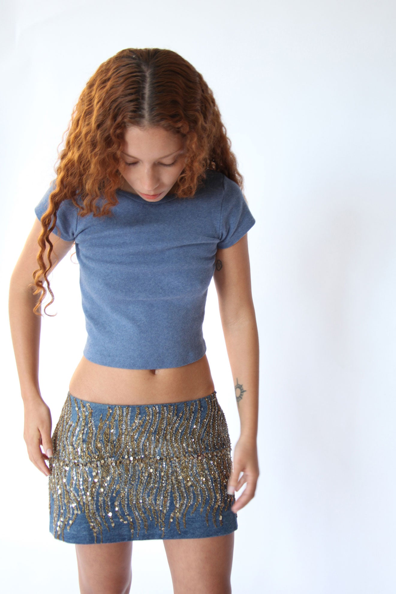 Reworked Roberto Cavalli Mini Skirt