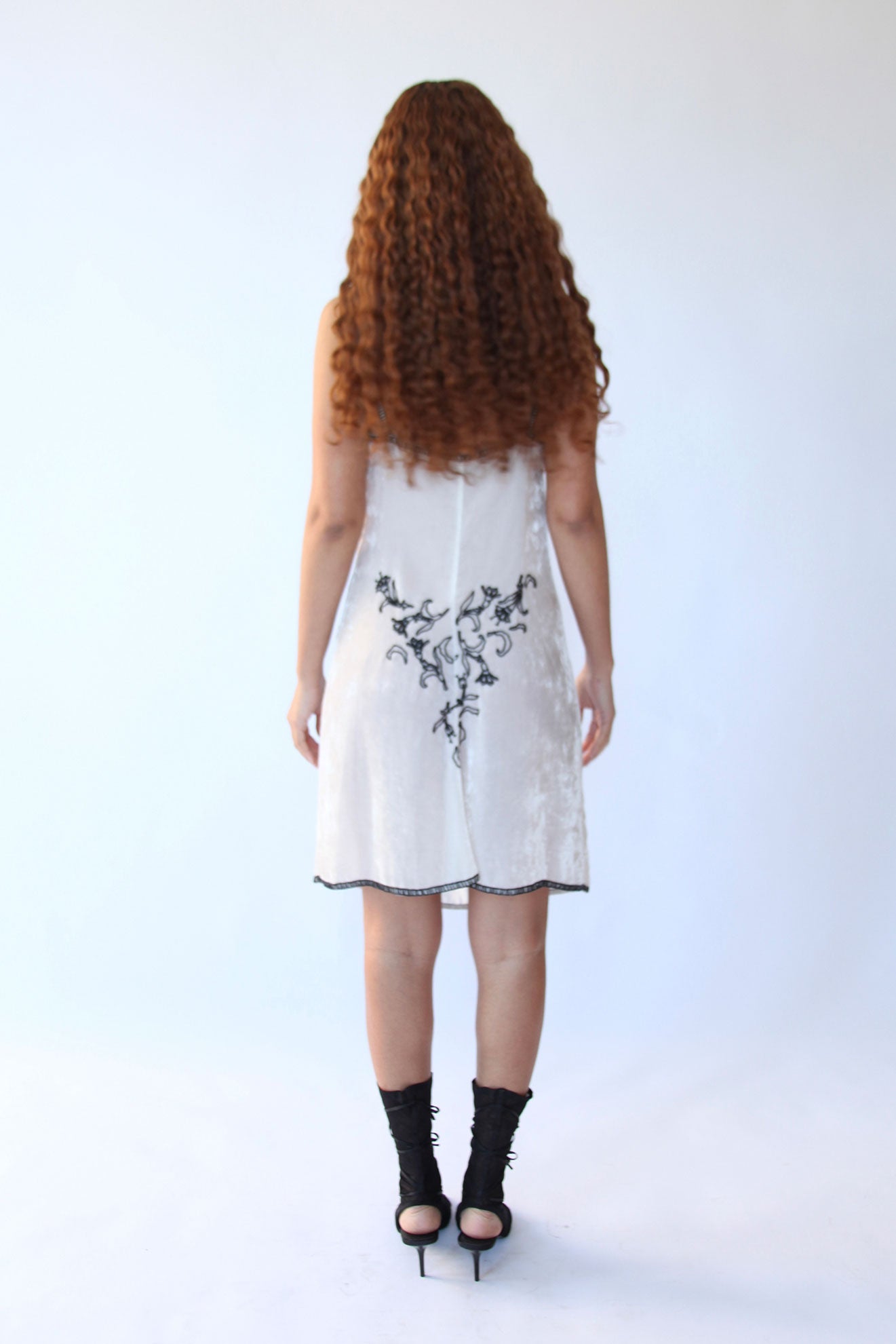 Prada 1997 Velvet Beaded Dress