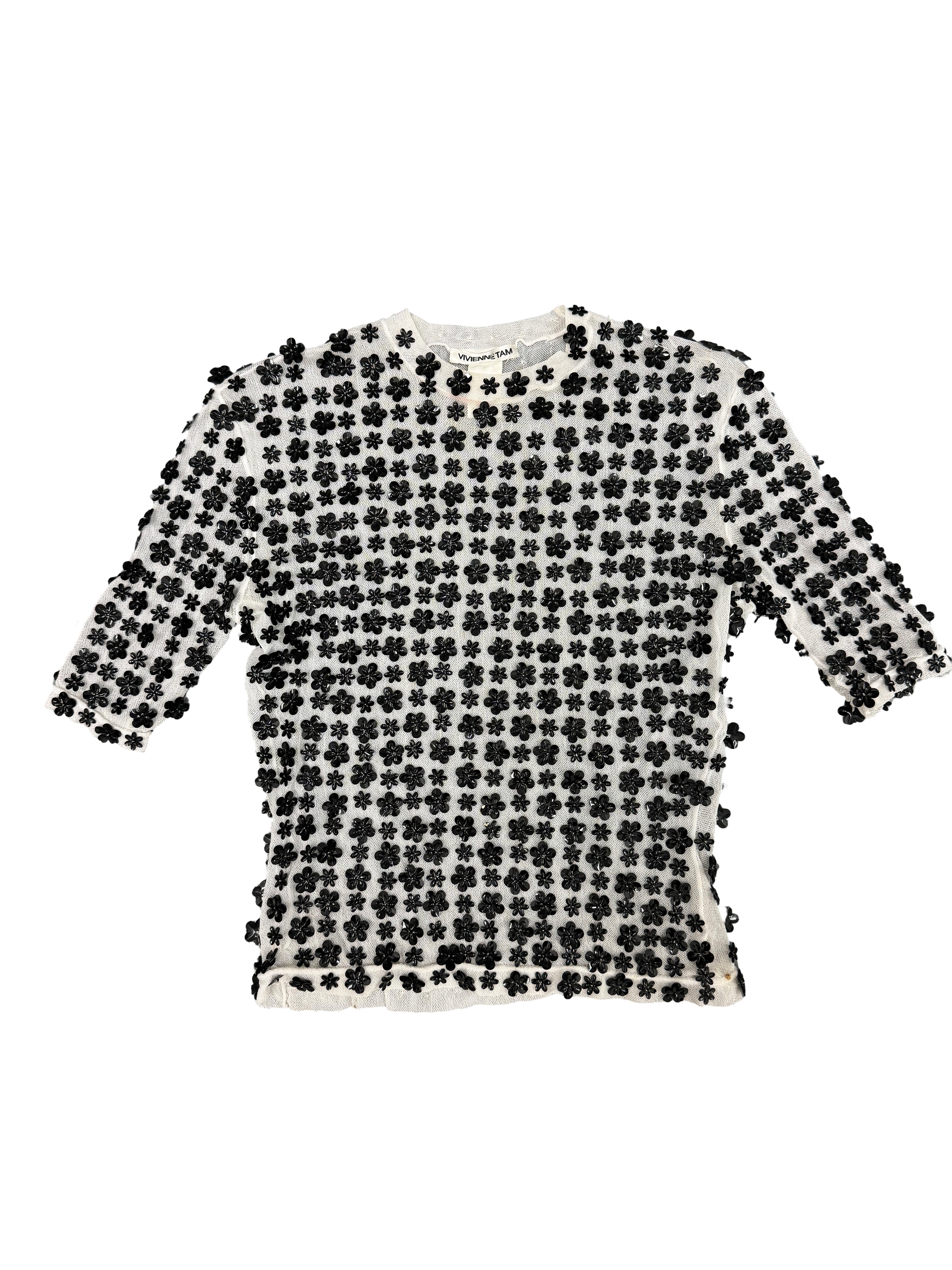 Vivienne Tam 90s Sequin Top