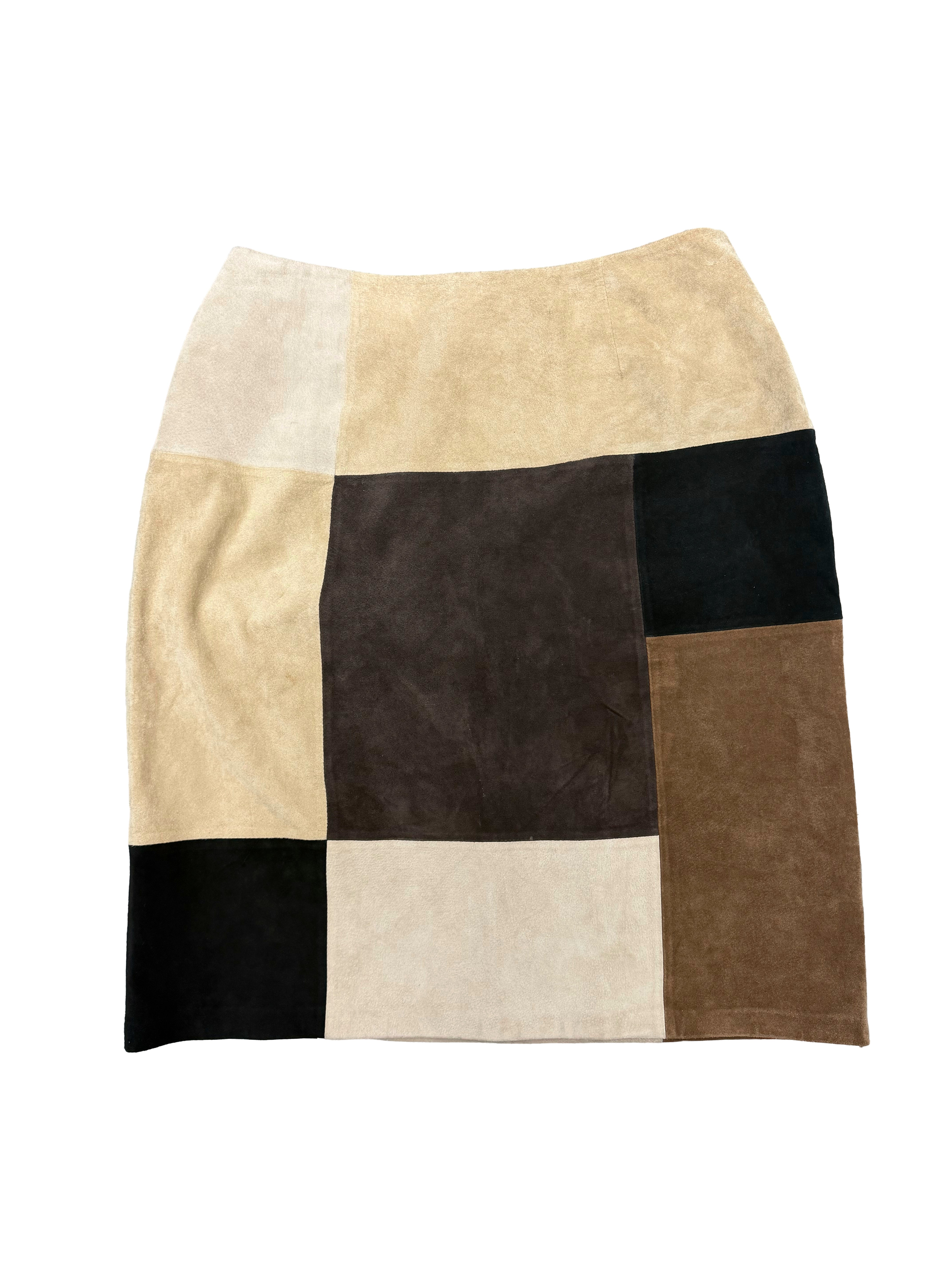 Unsigned Suede Pattern Skirt