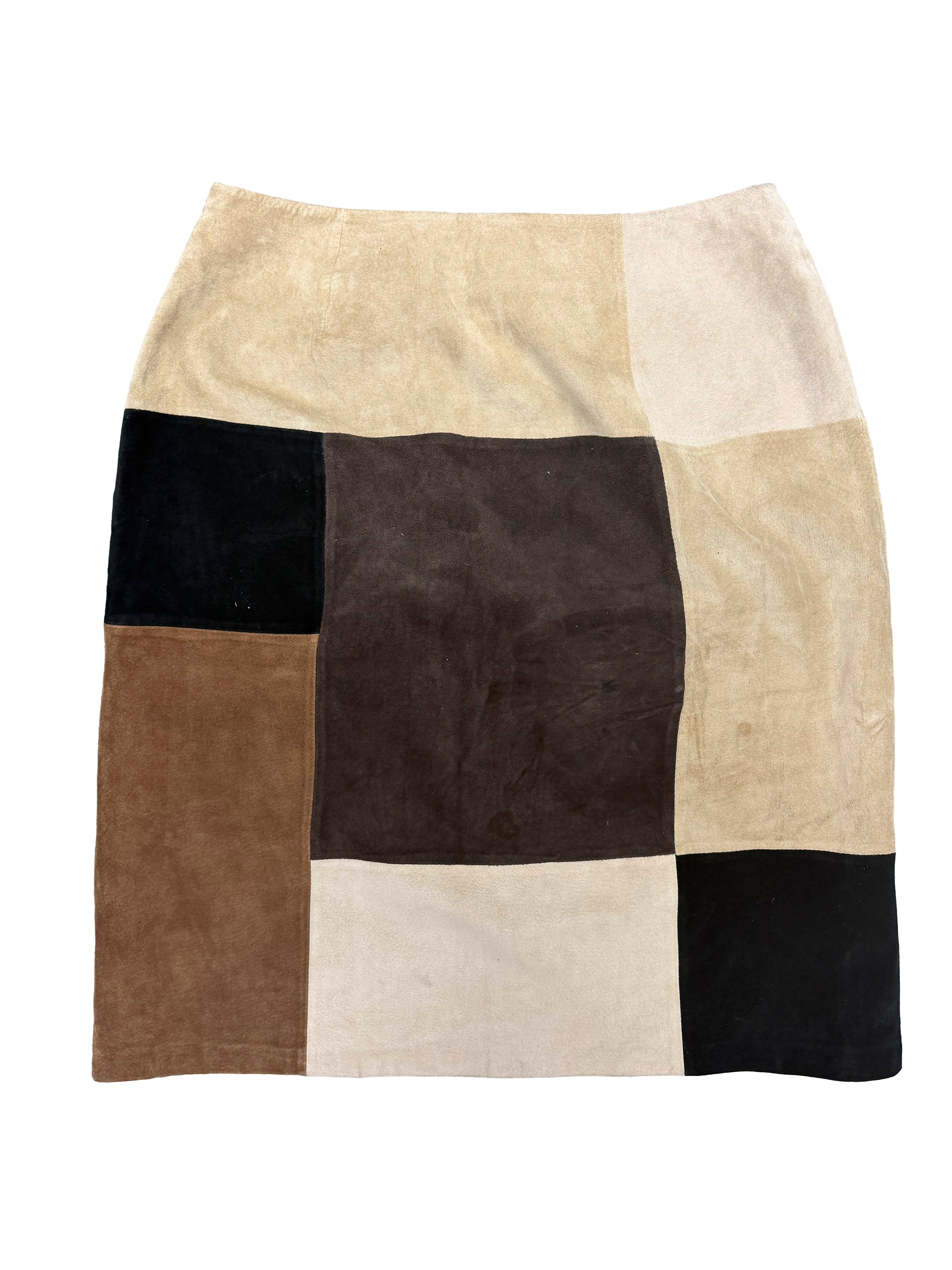 Unsigned Suede Pattern Skirt