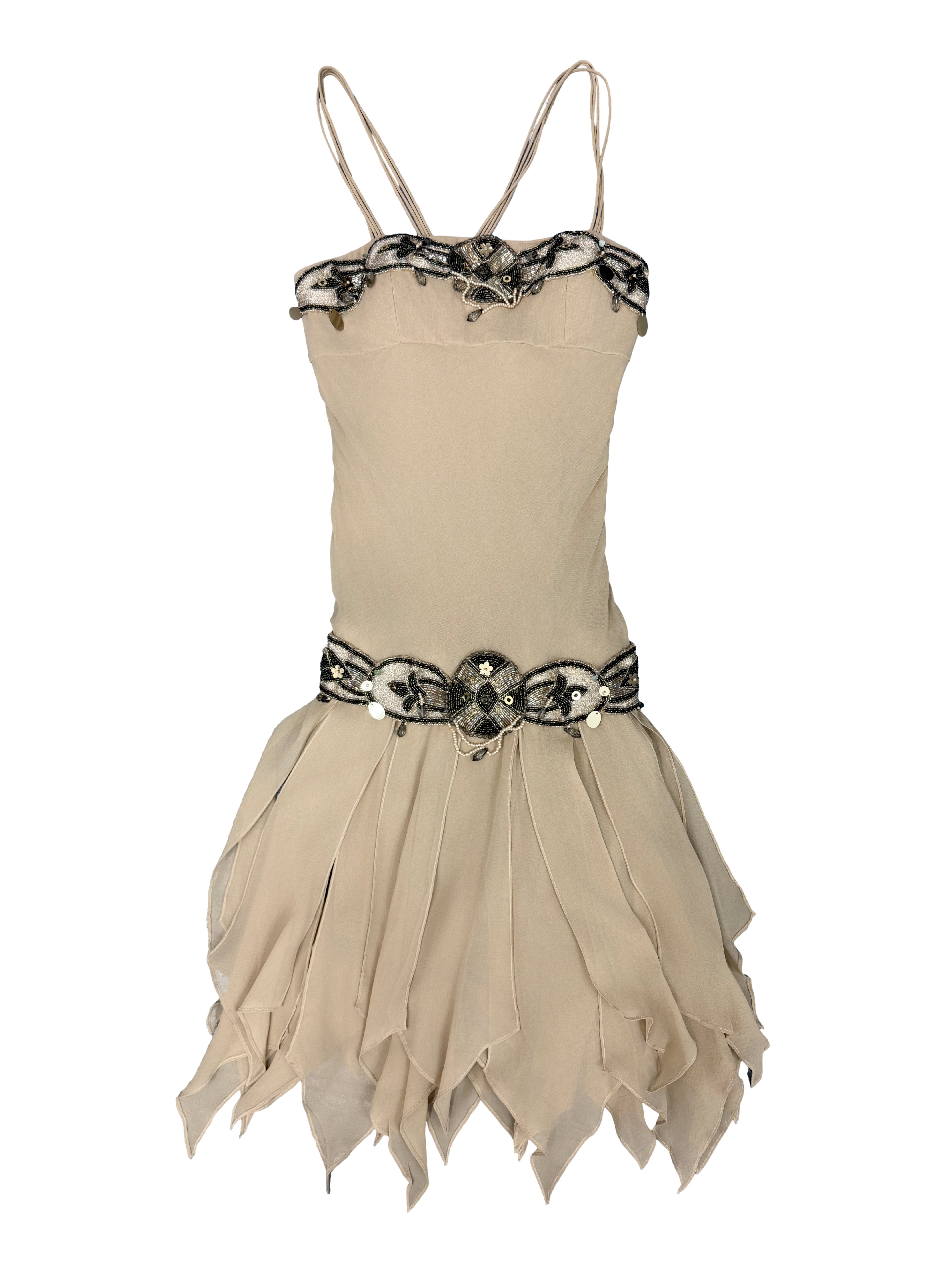 Sue Wong 90s Sequin Dress