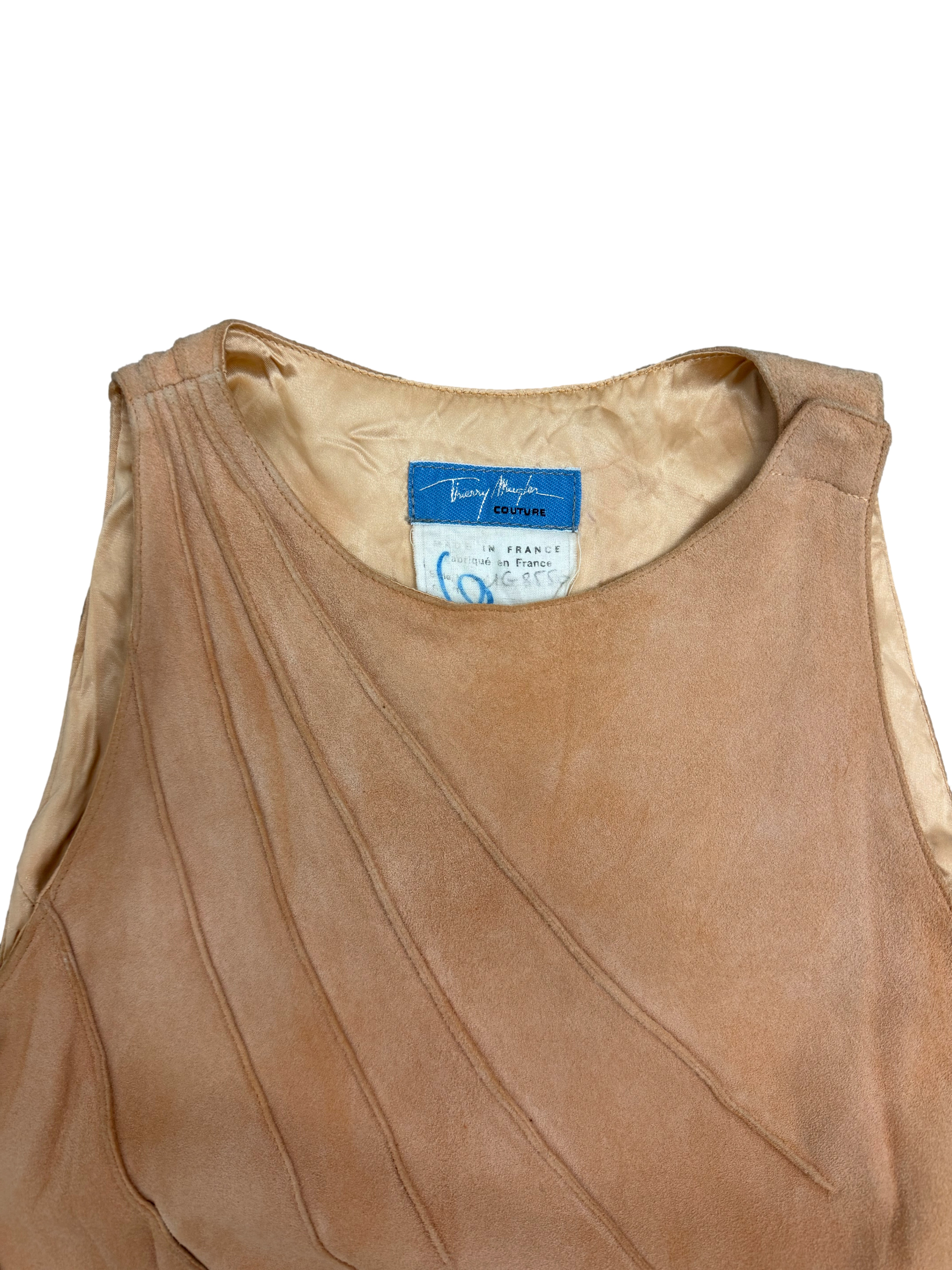 Thierry Mugler 90s Suede Top