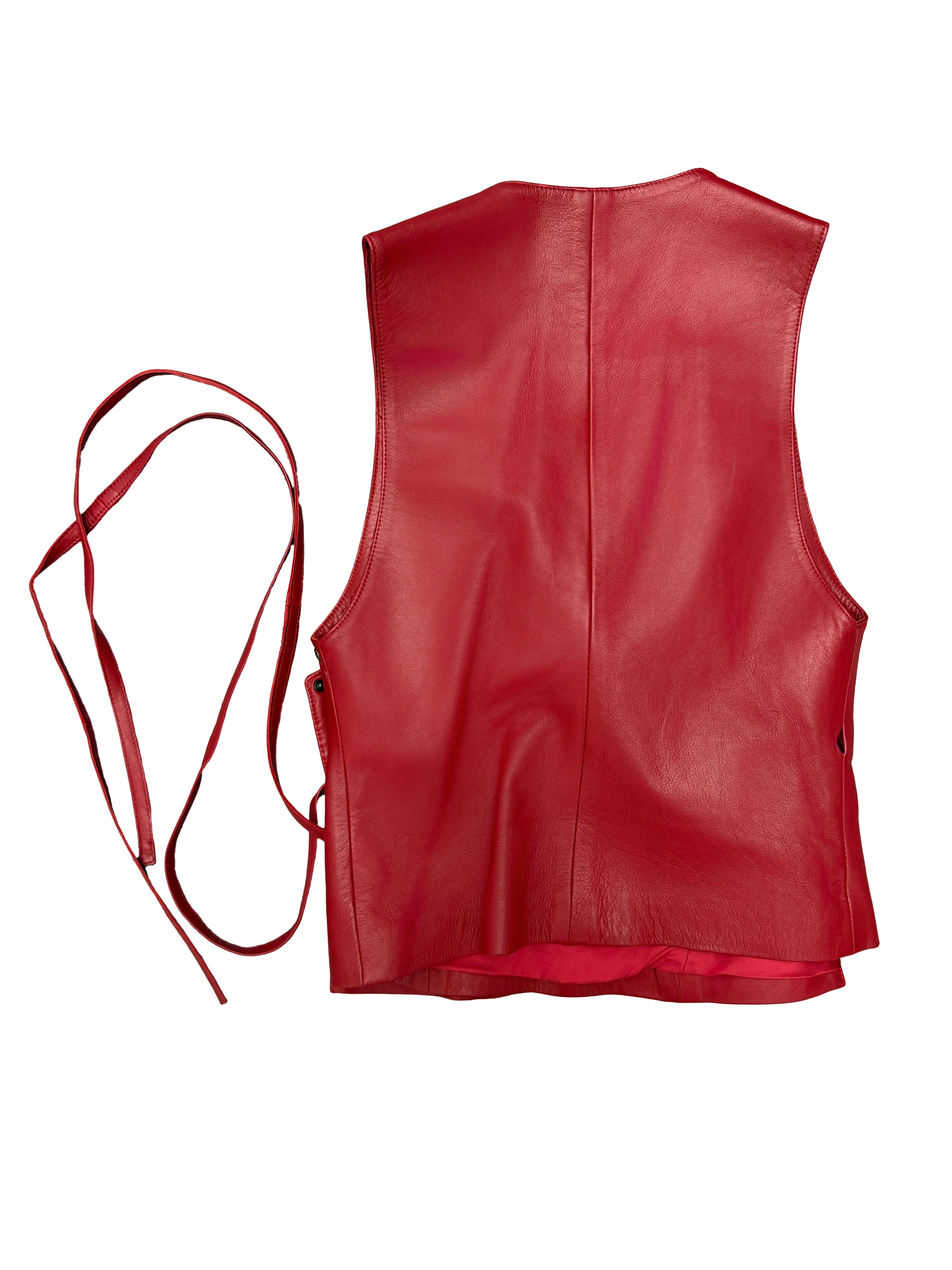 Kenzo Leather Wrap Top