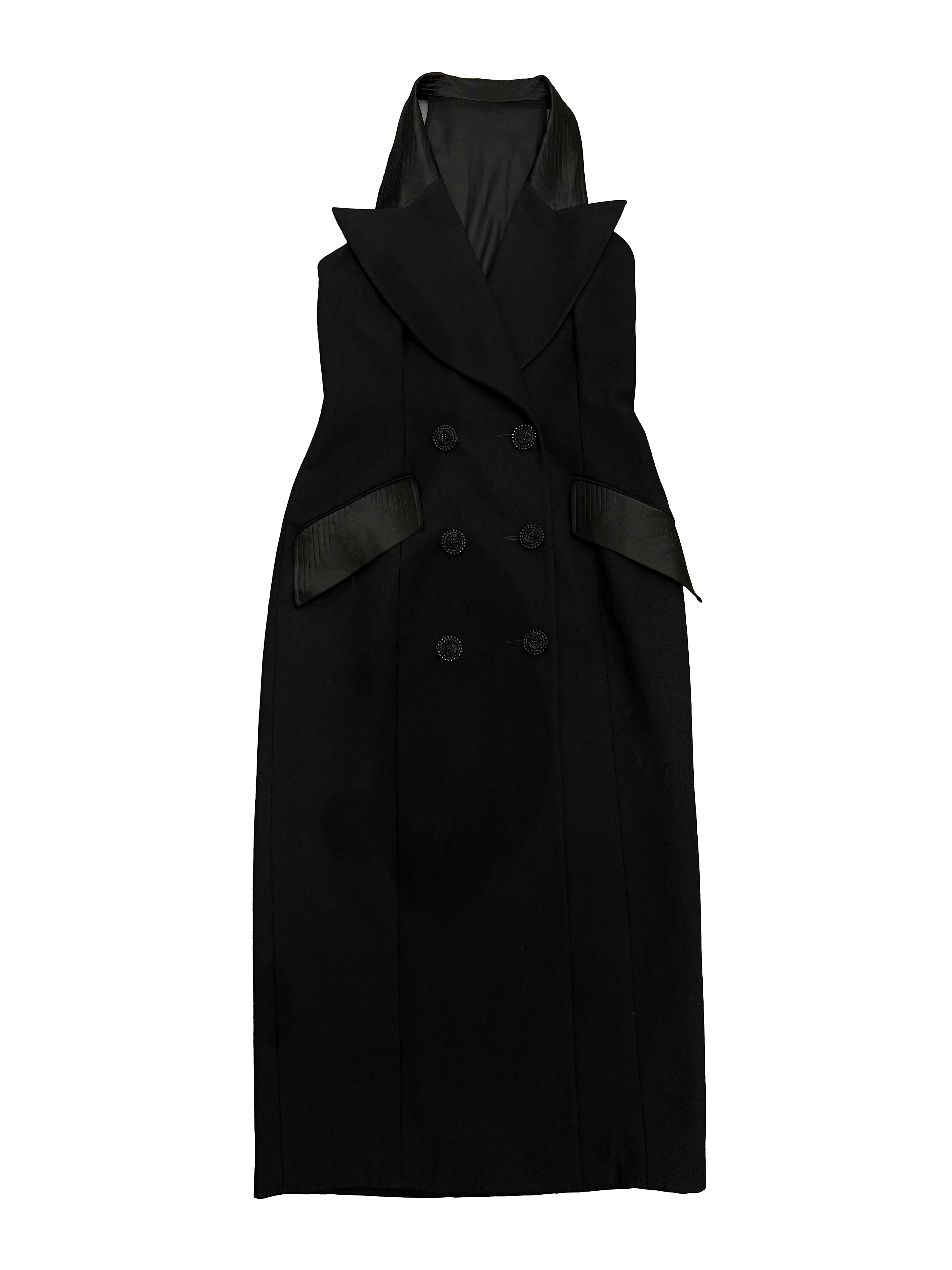 Bill Blass Tuxedo Dress