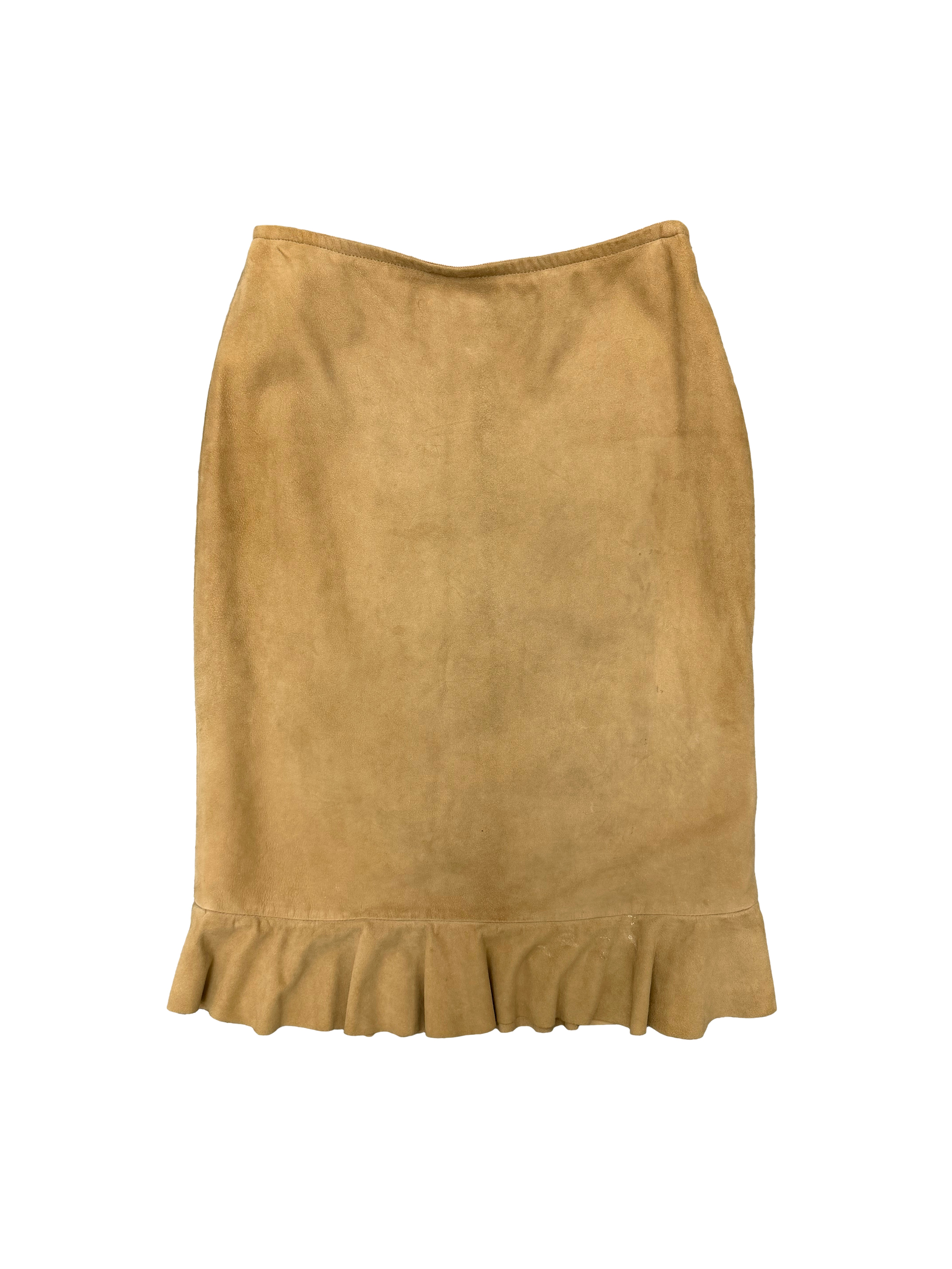 Ralph Lauren 90s Suede Skirt