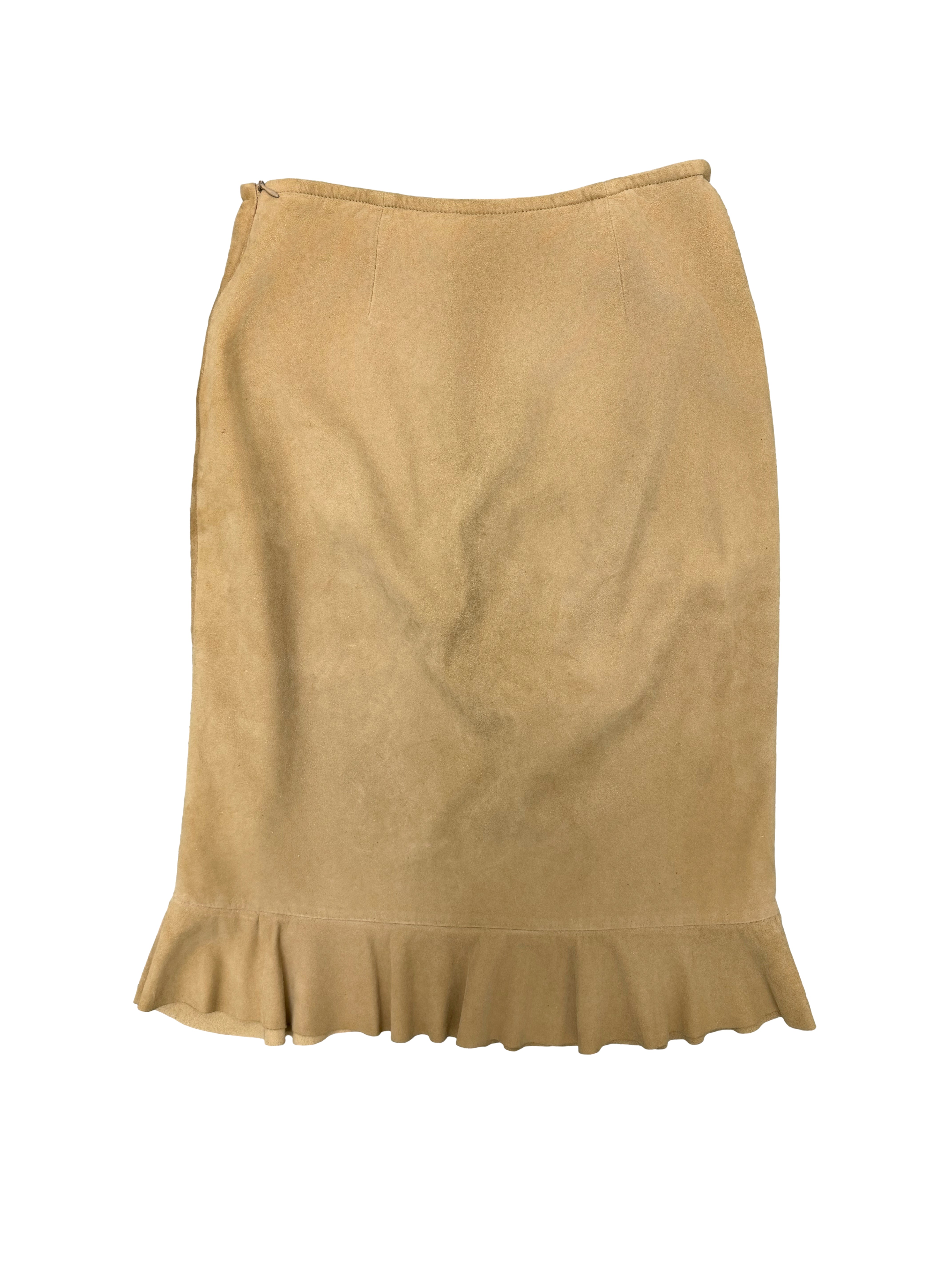 Ralph Lauren 90s Suede Skirt