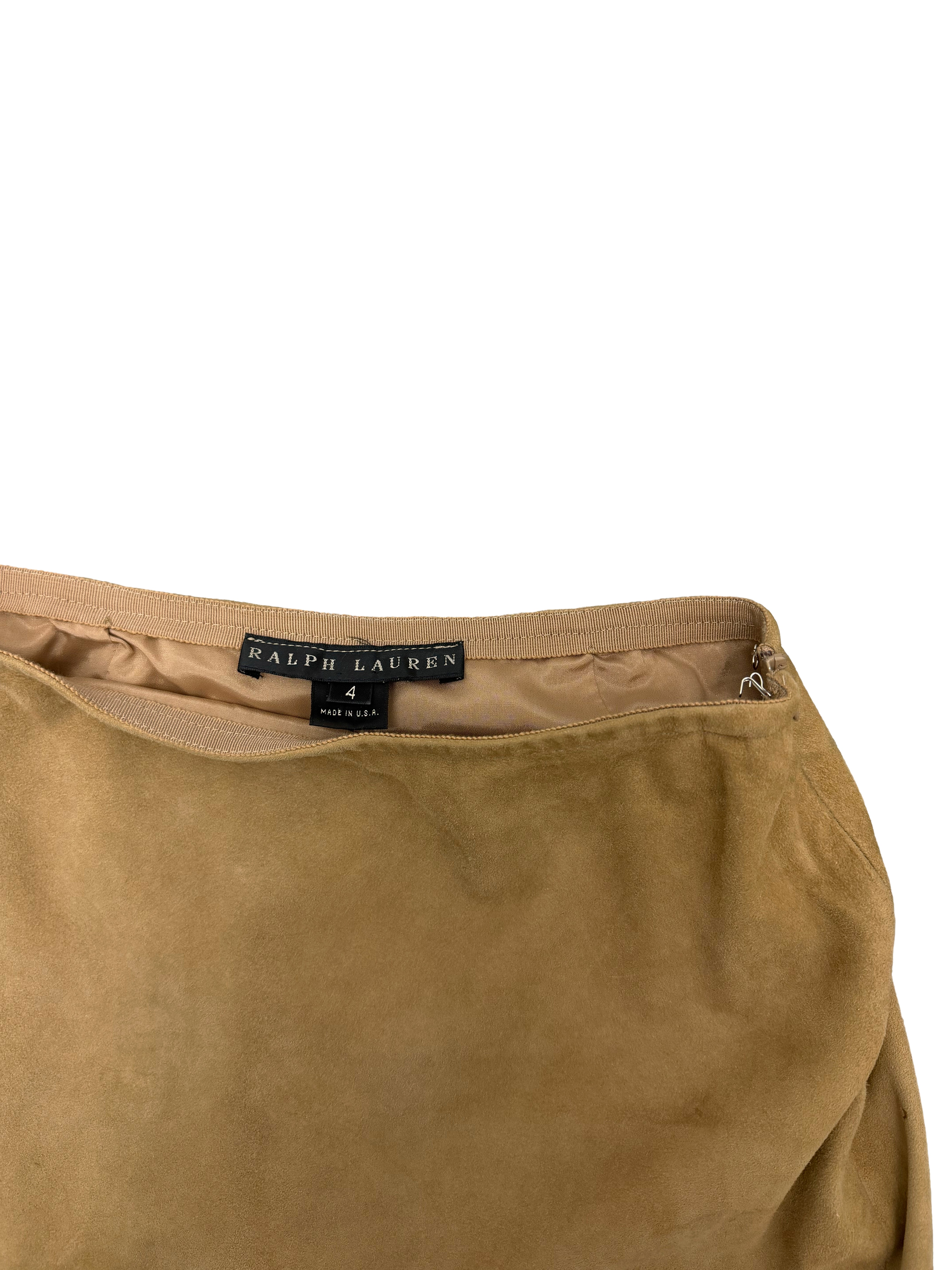 Ralph Lauren 90s Suede Skirt