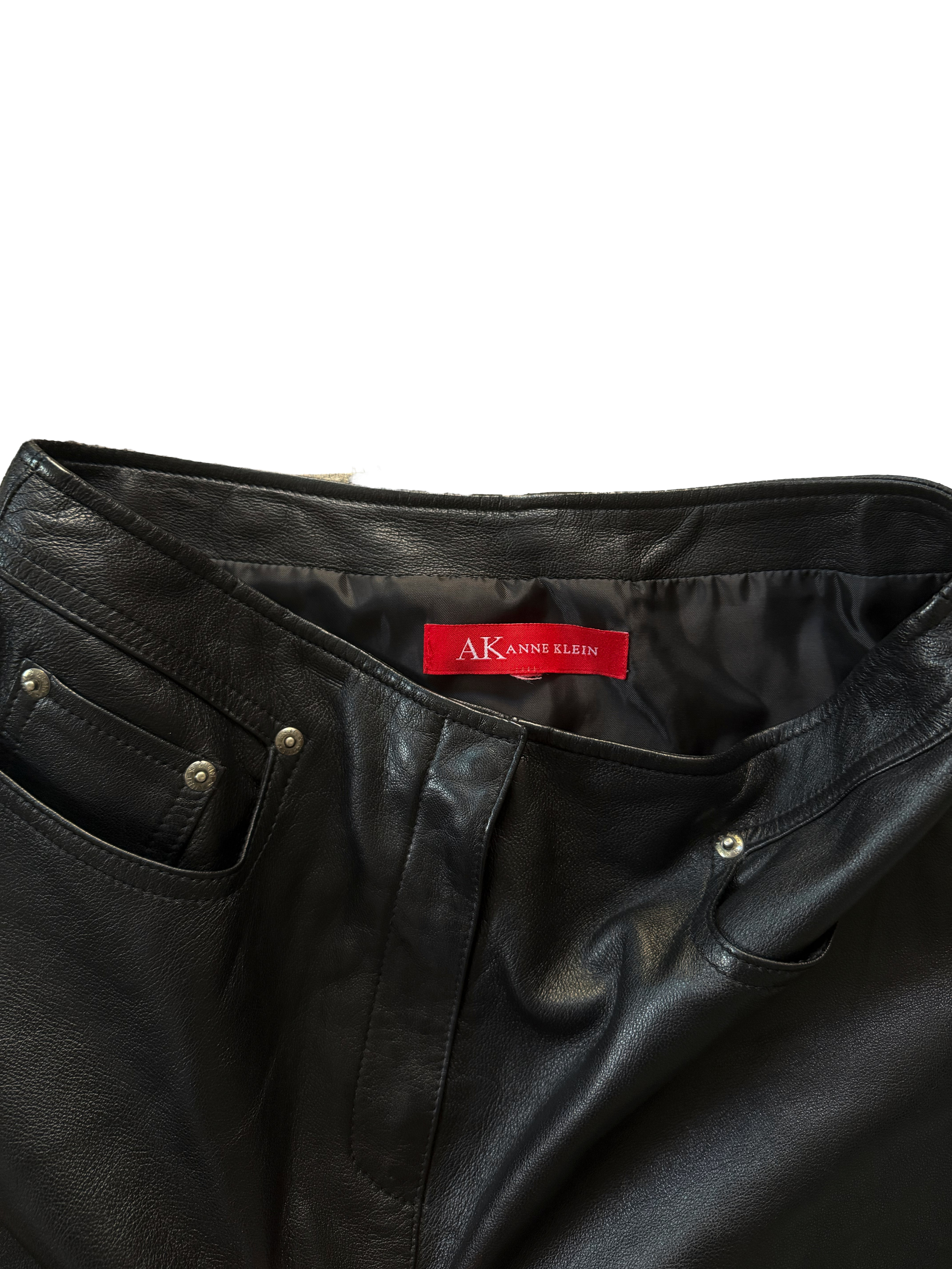 Anne Klein 90s Leather Skirt