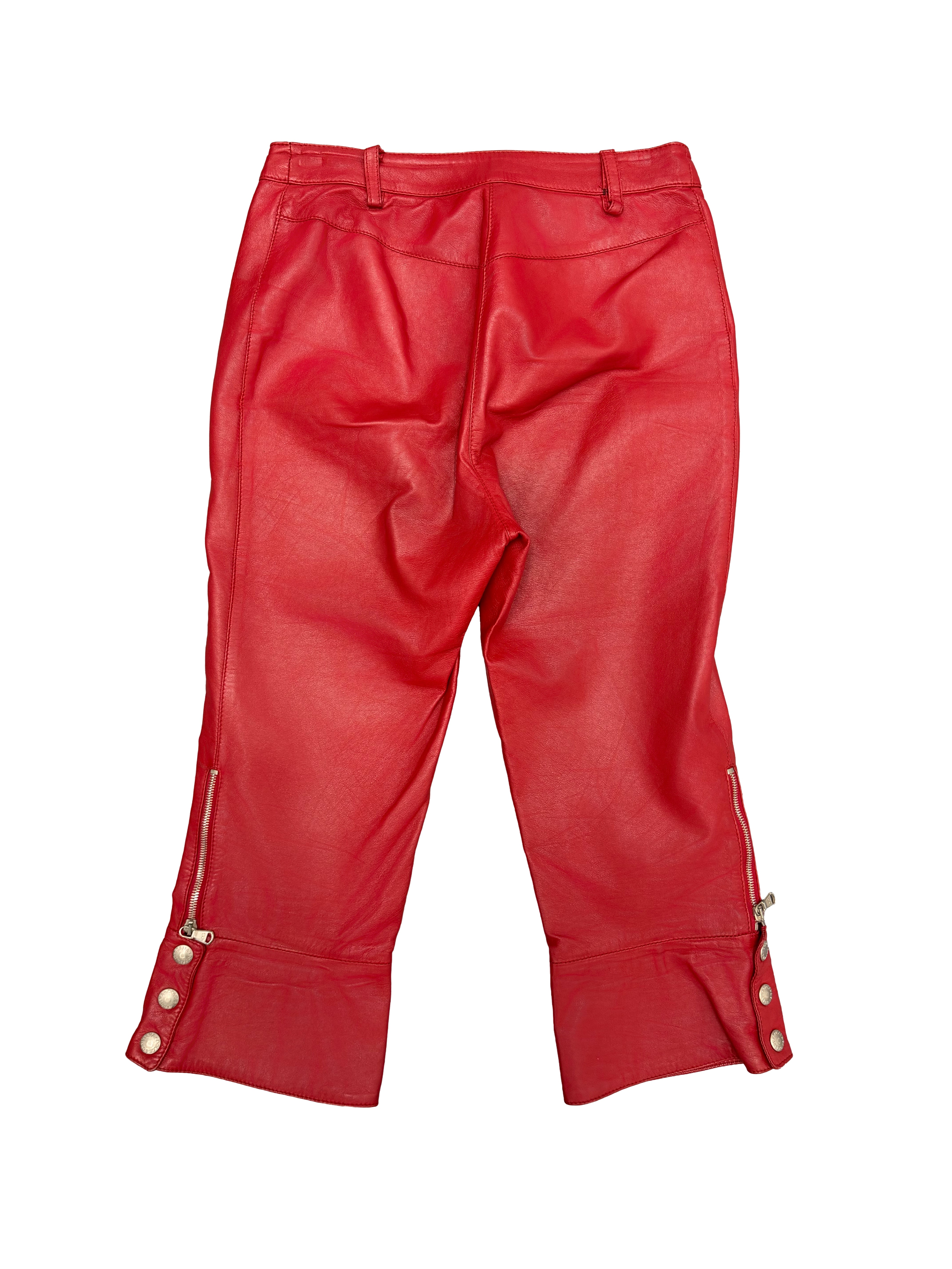 Dolce Gabbana SS 2000 Leather Capri Pants