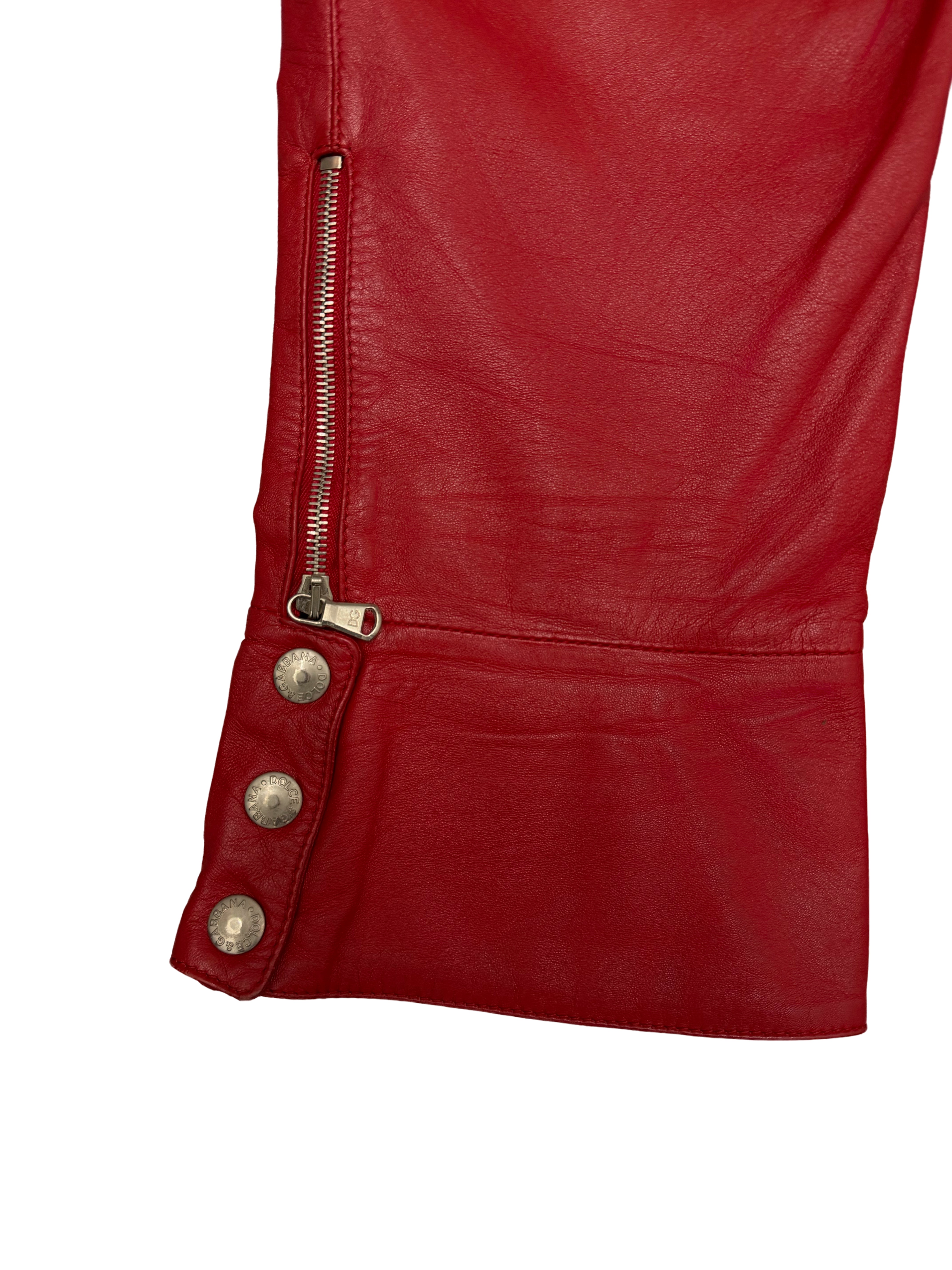 Dolce Gabbana SS 2000 Leather Capri Pants