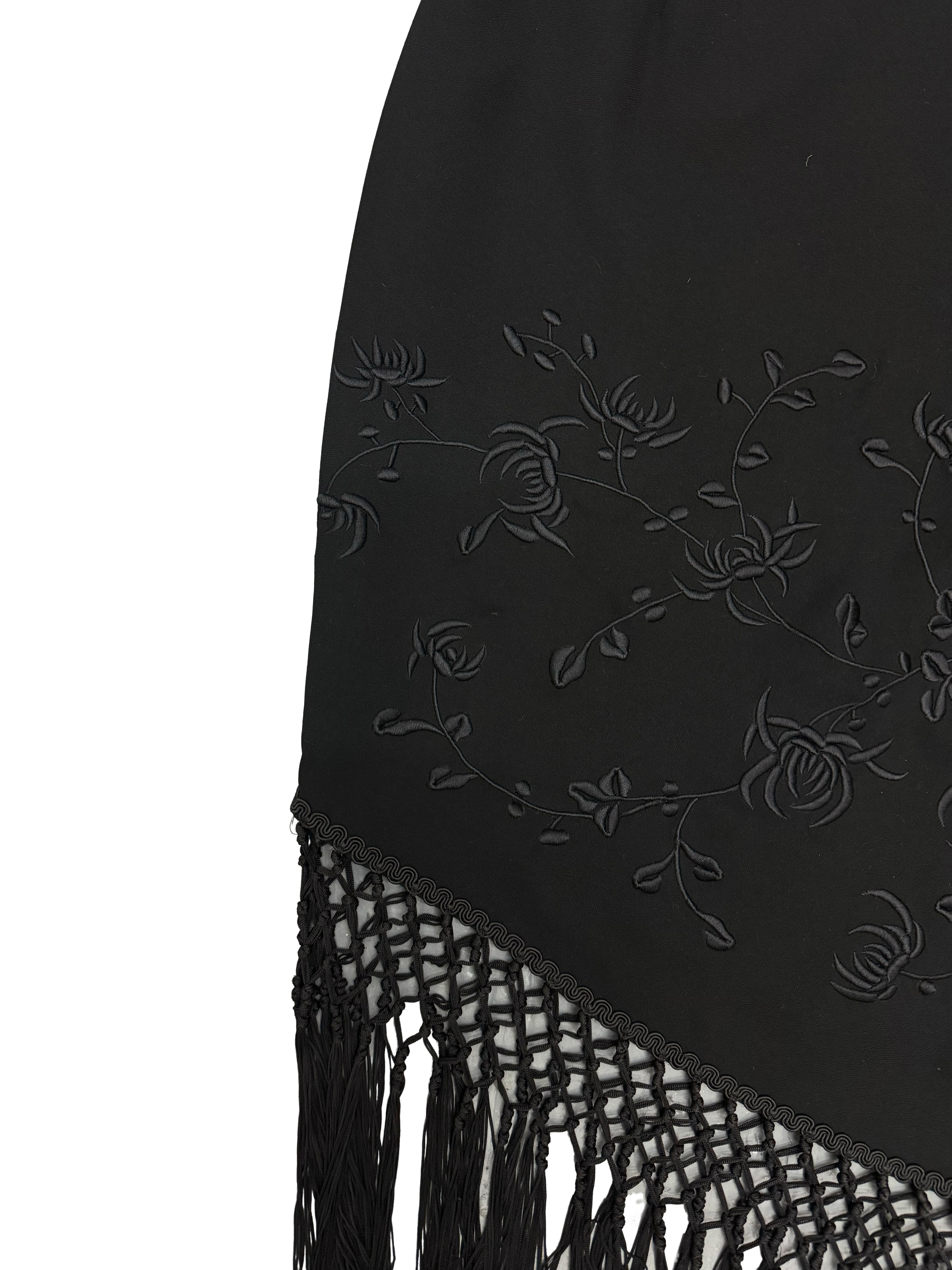 Kay Unger Fringe Skirt
