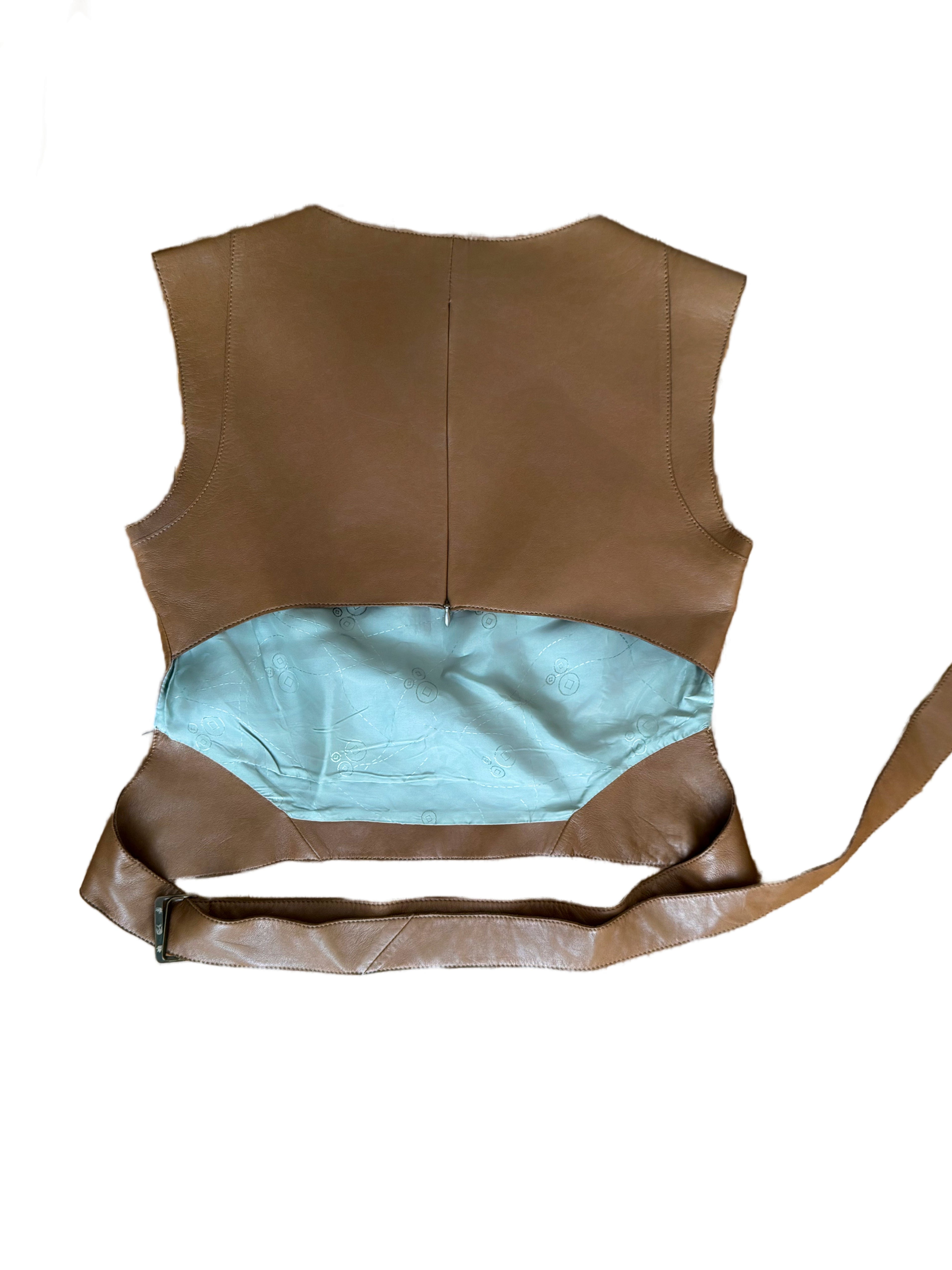 Kenzo 2000s Leather Top