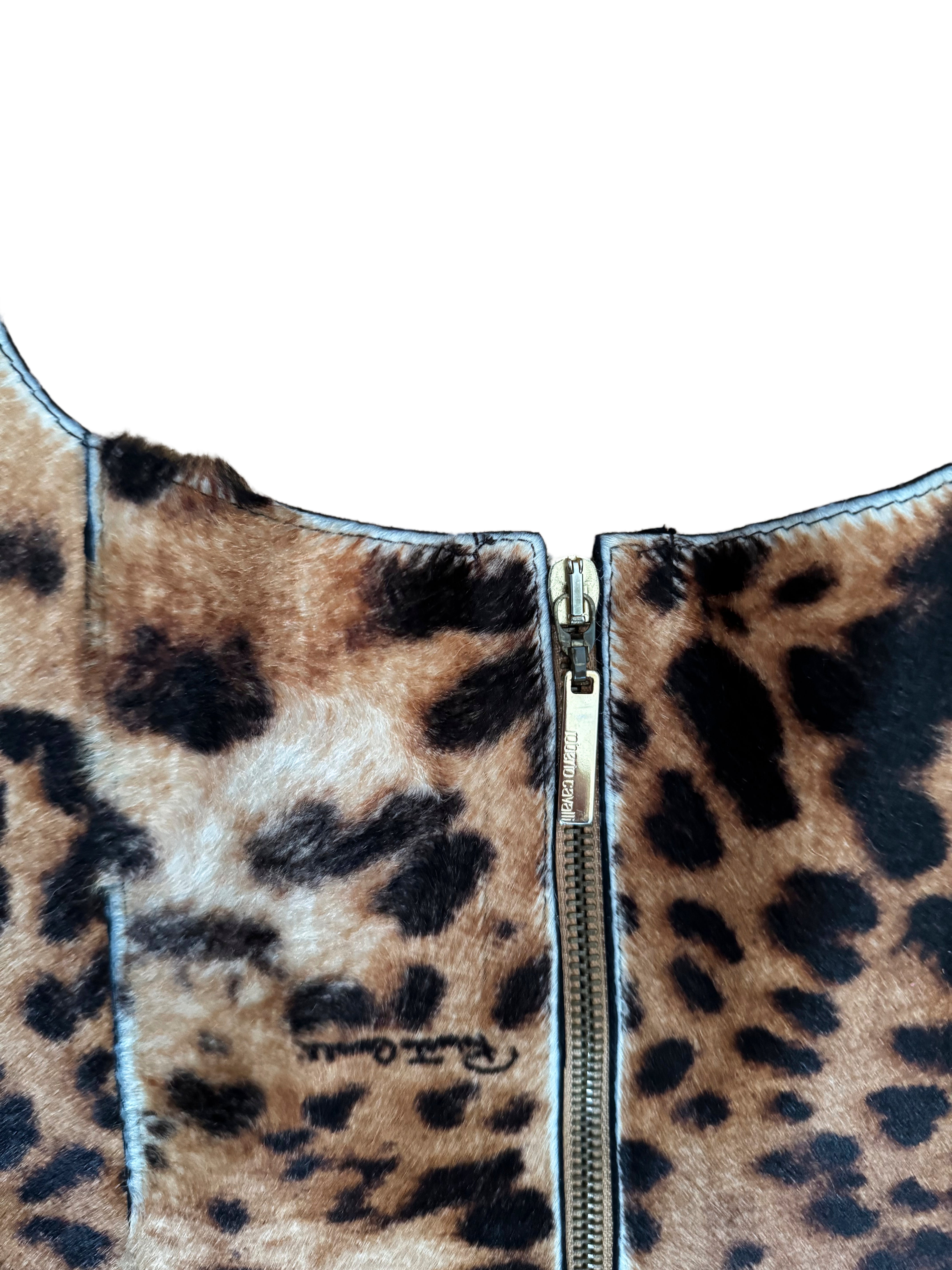 Roberto Cavalli Leather Bustier