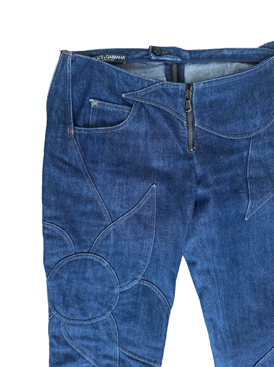 Dolce Gabbana SS2002 Sunflower Jeans