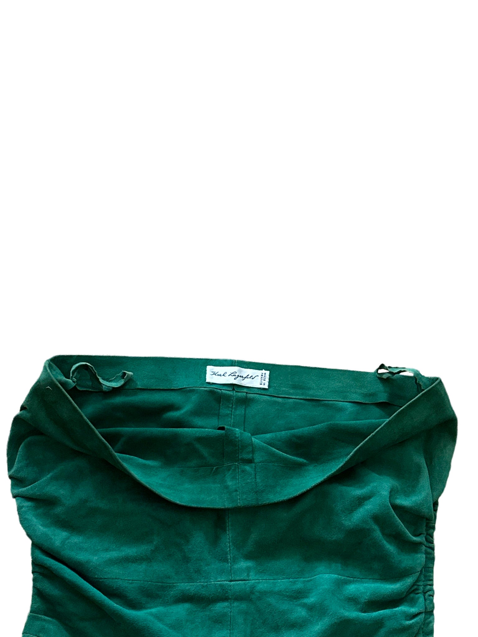 Karl Lagerfeld 80s Suede Top