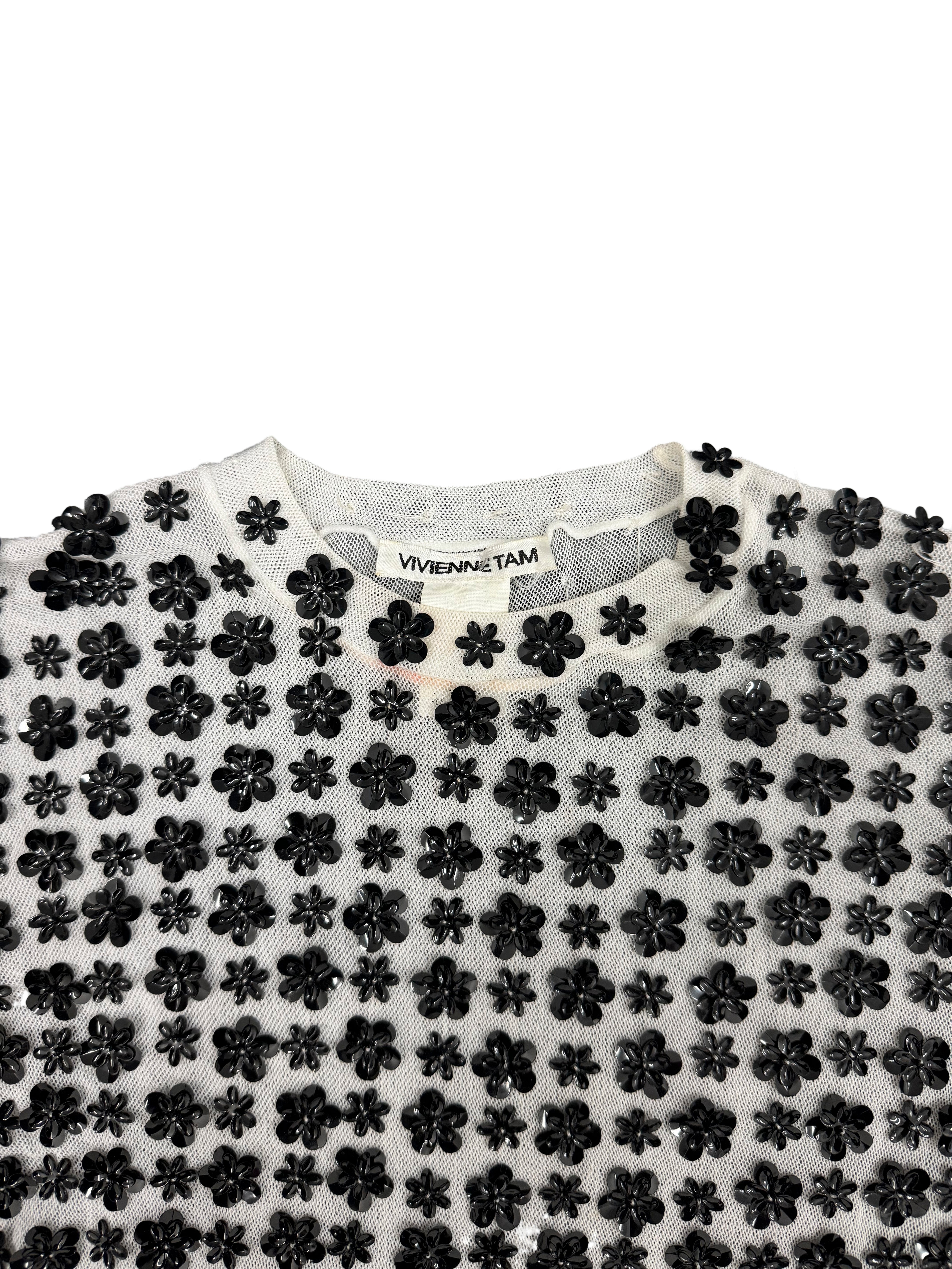 Vivienne Tam 90s Sequin Top