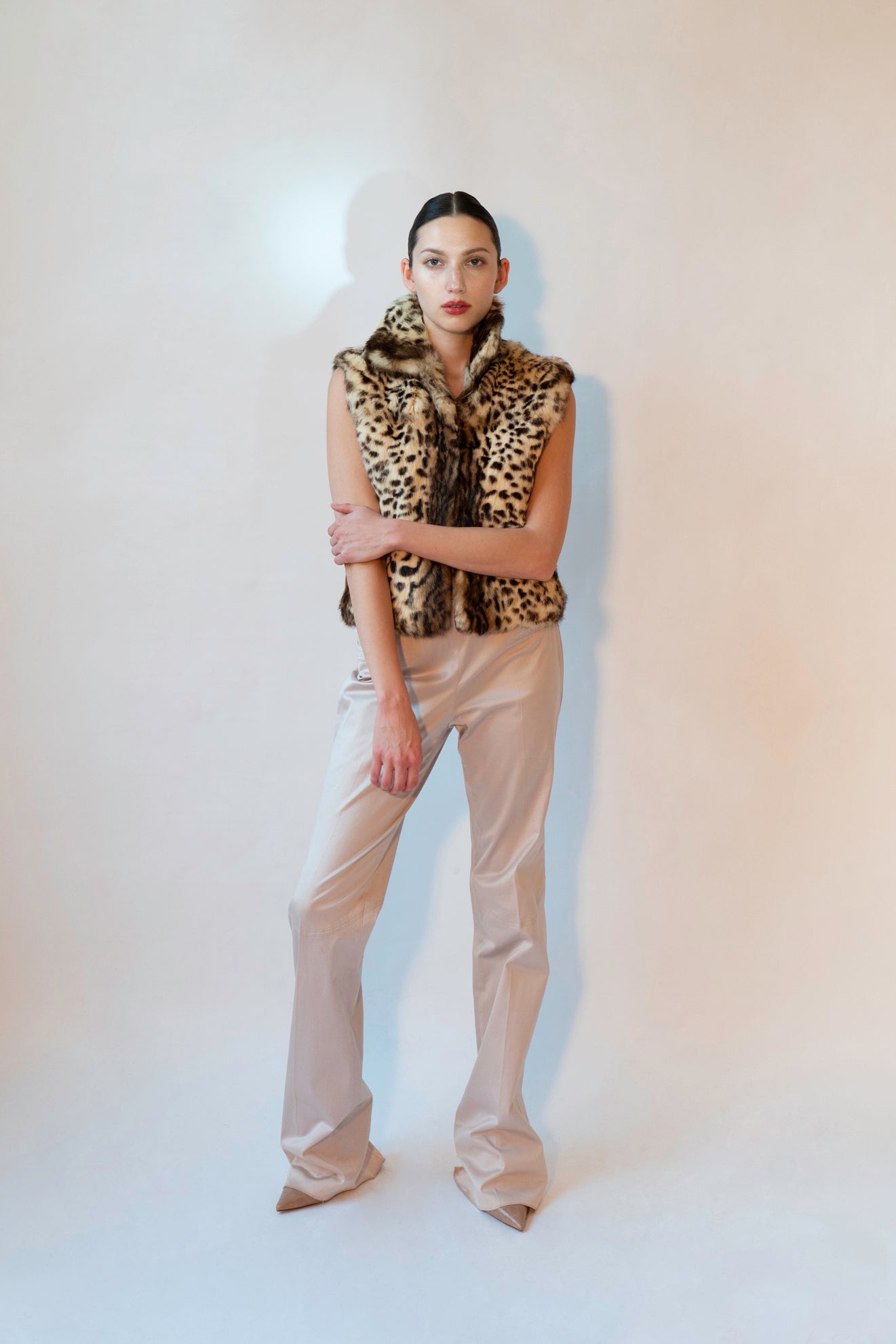 Adrienne Landau Animal Print Vest