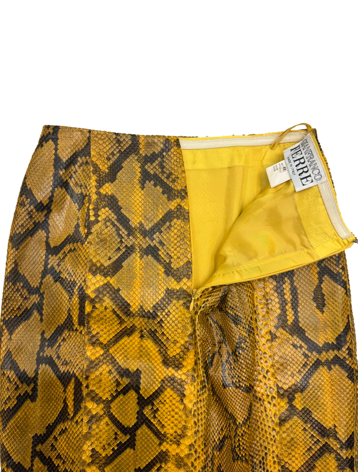 Gianfranco Ferre Python Skirt