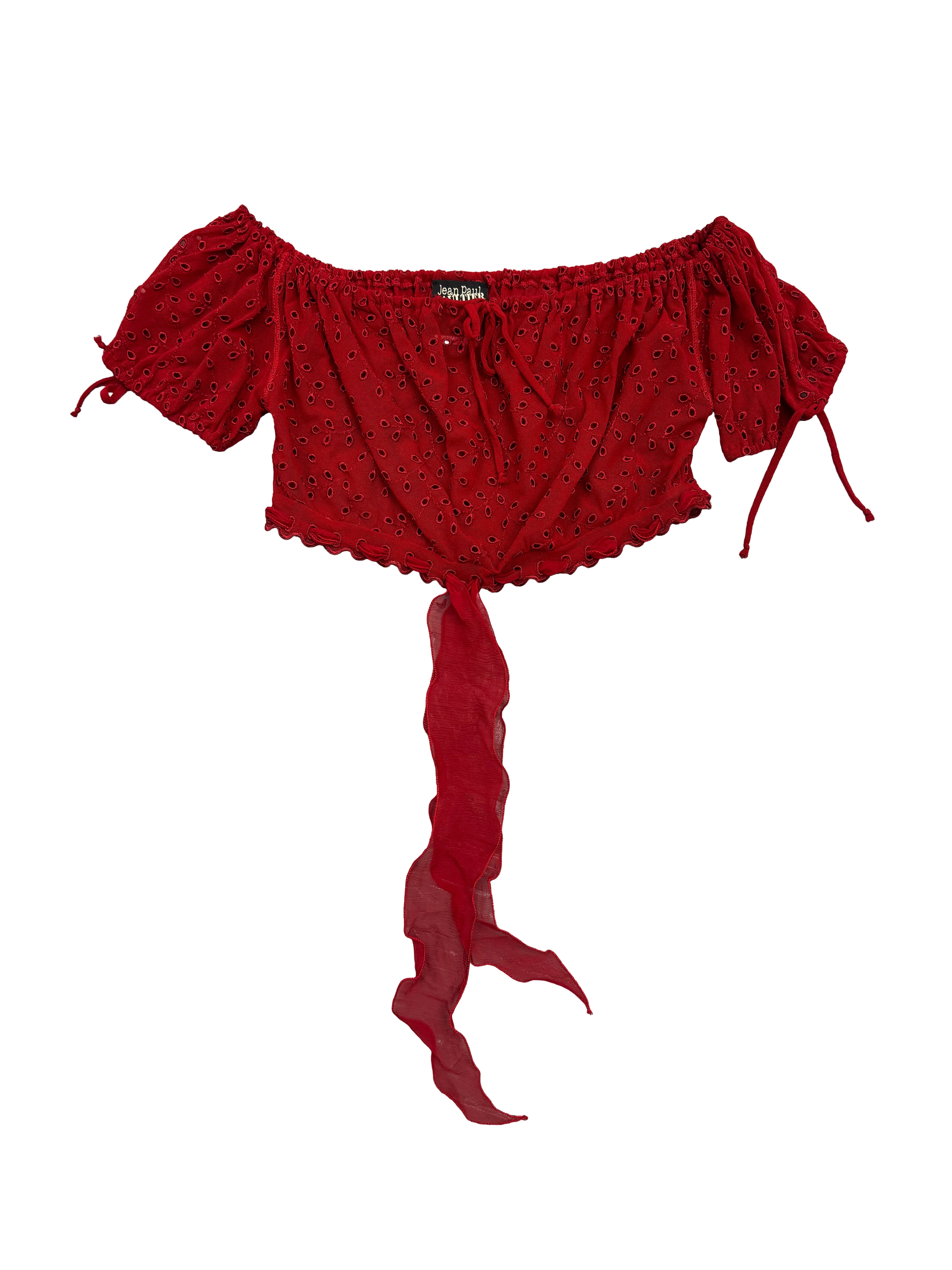 Jean Paul Gaultier Eyelet Top
