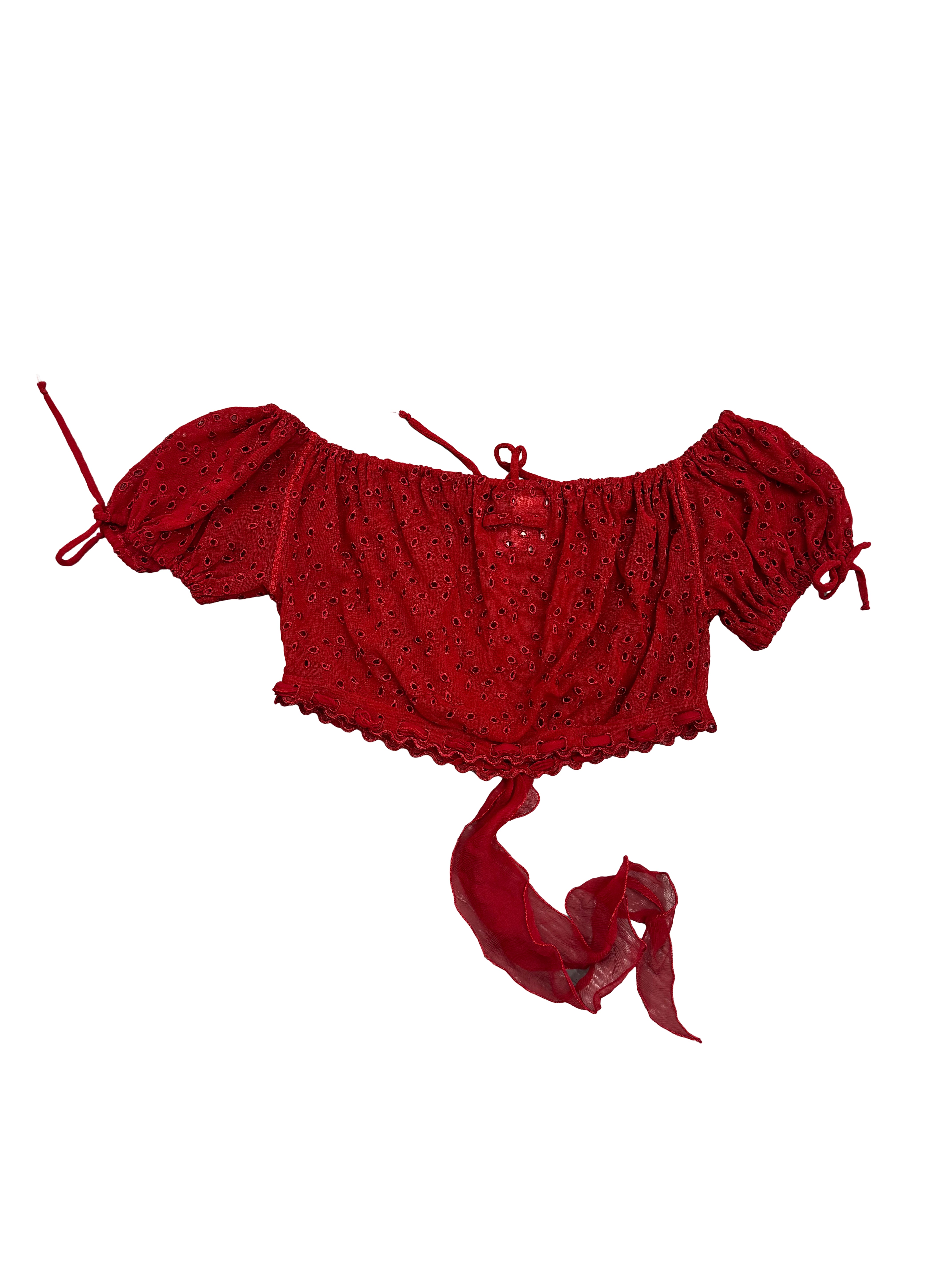 Jean Paul Gaultier Eyelet Top
