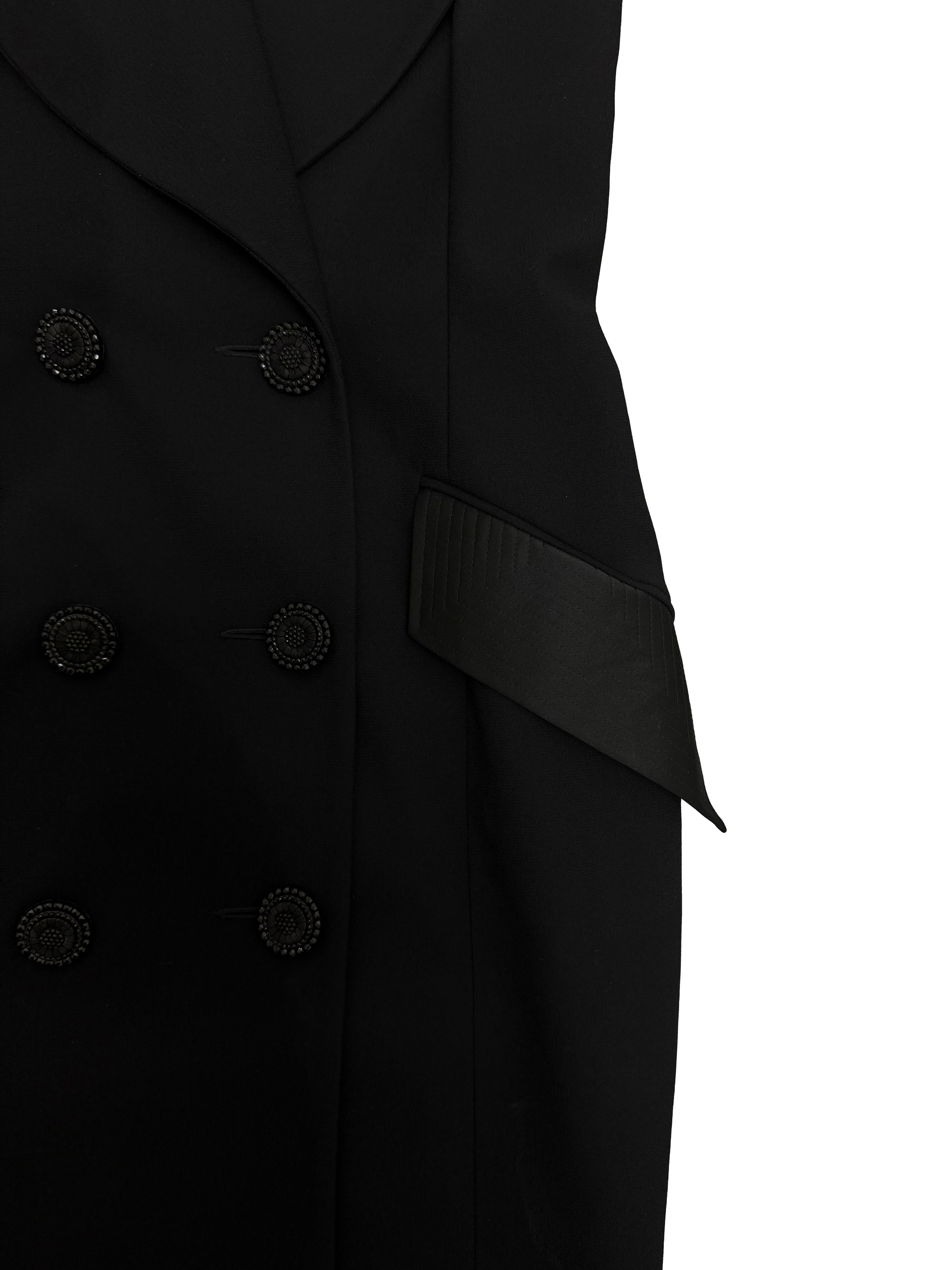 Bill Blass Tuxedo Dress