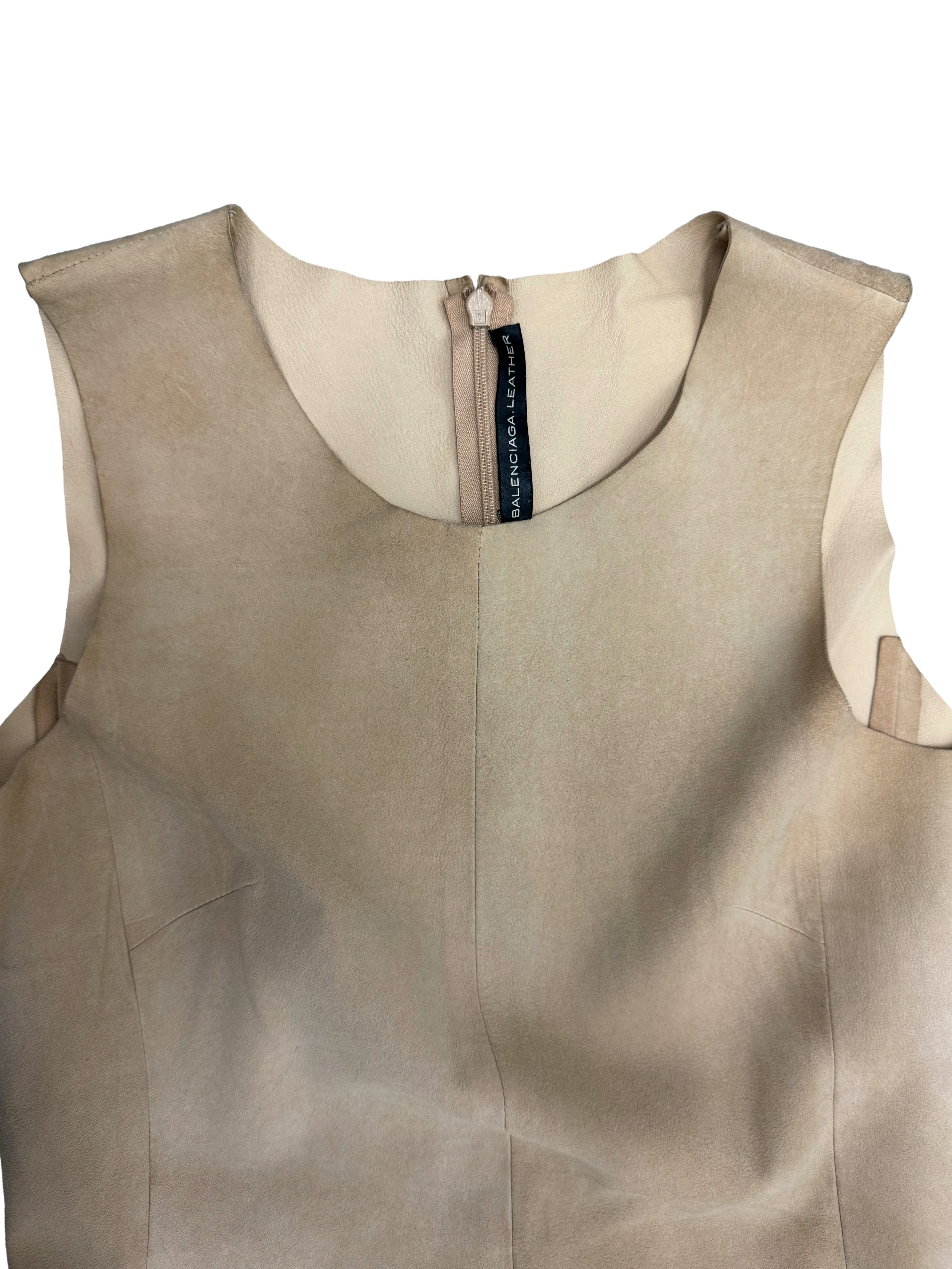 Balenciaga 2009 Suede Mini Dress