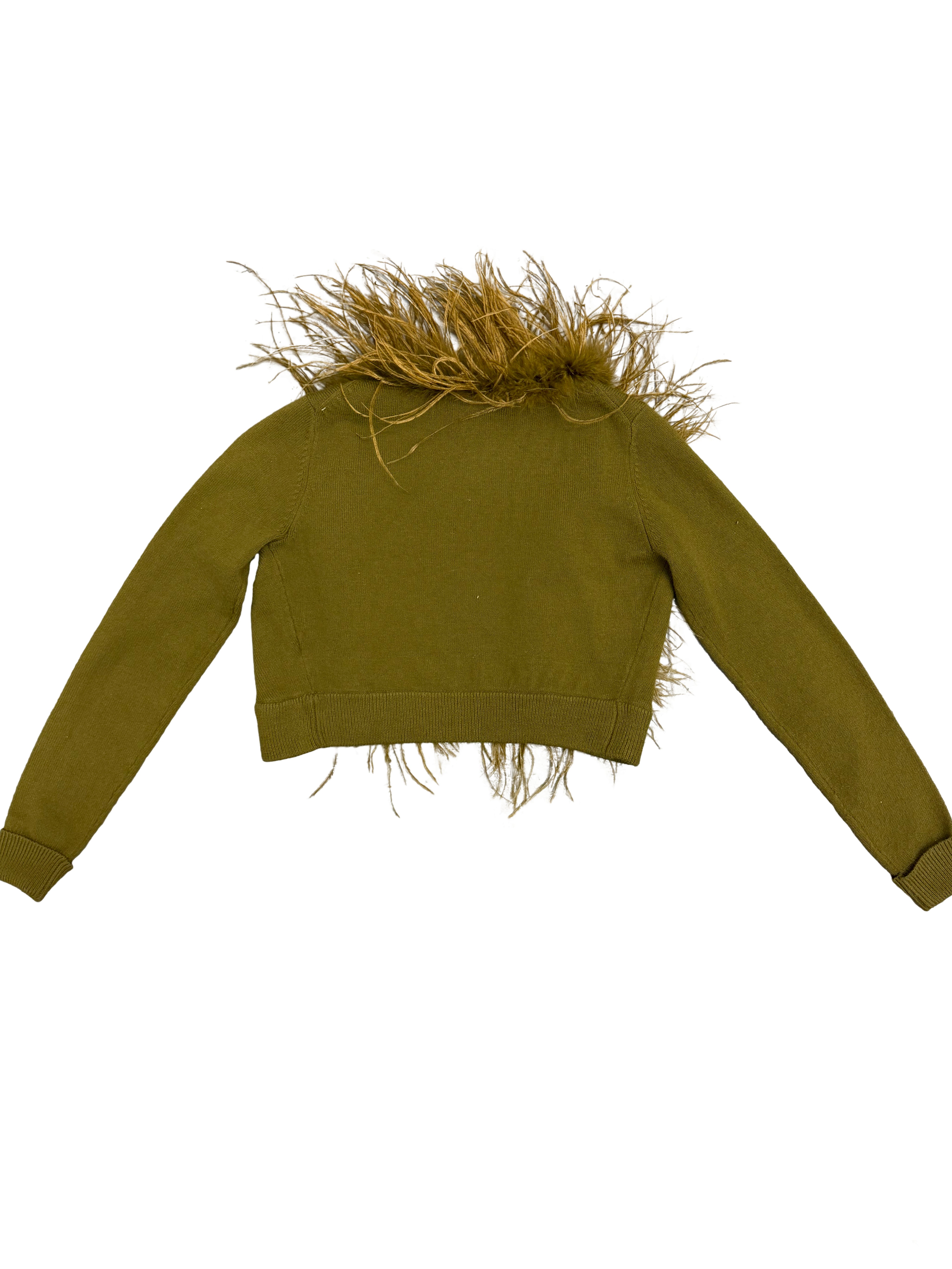 Betsey Johnson Feather Cardigan