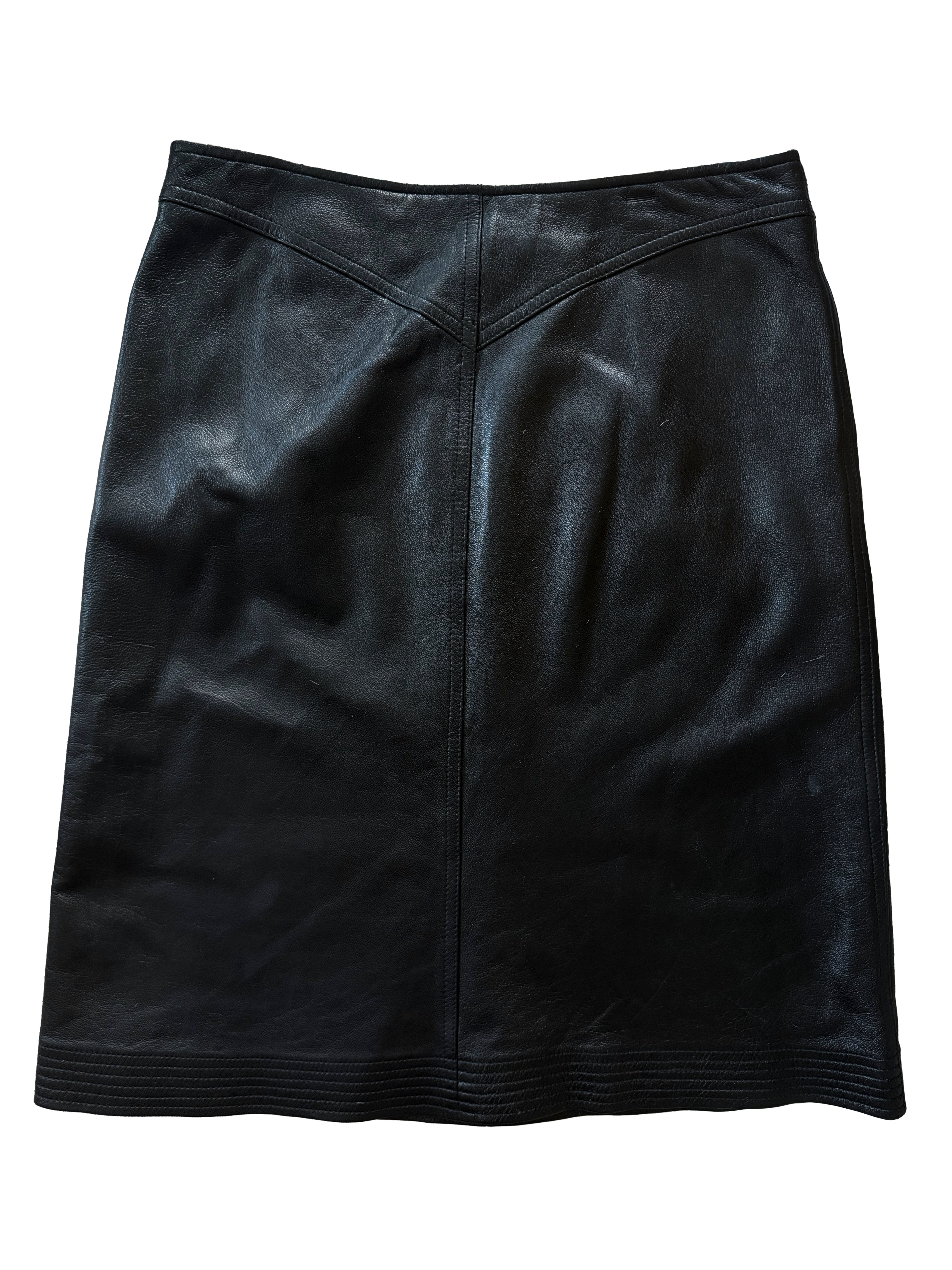 Anne Klein 90s Leather Skirt