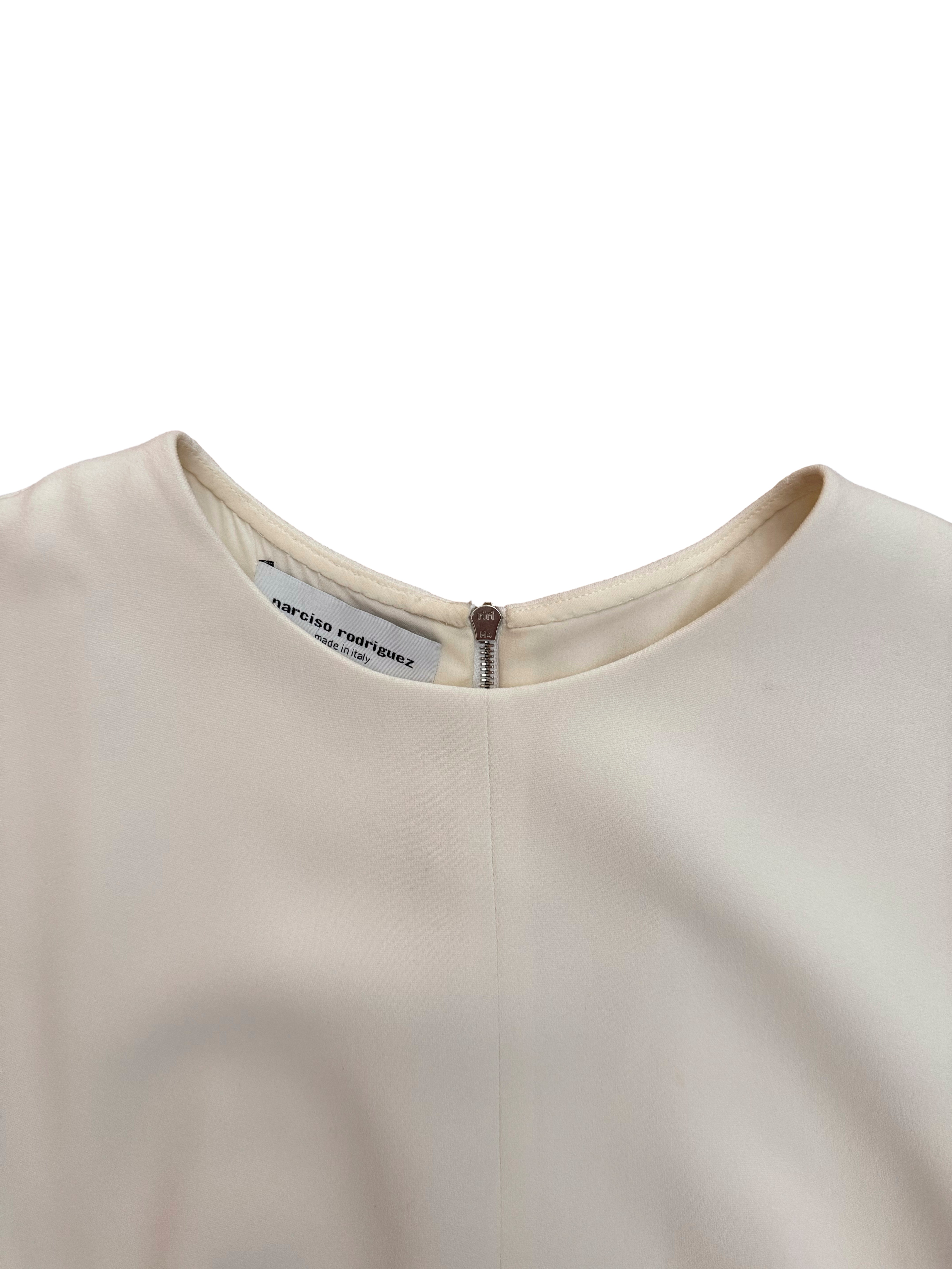 Narciso Rodriguez Leather Waist Dress