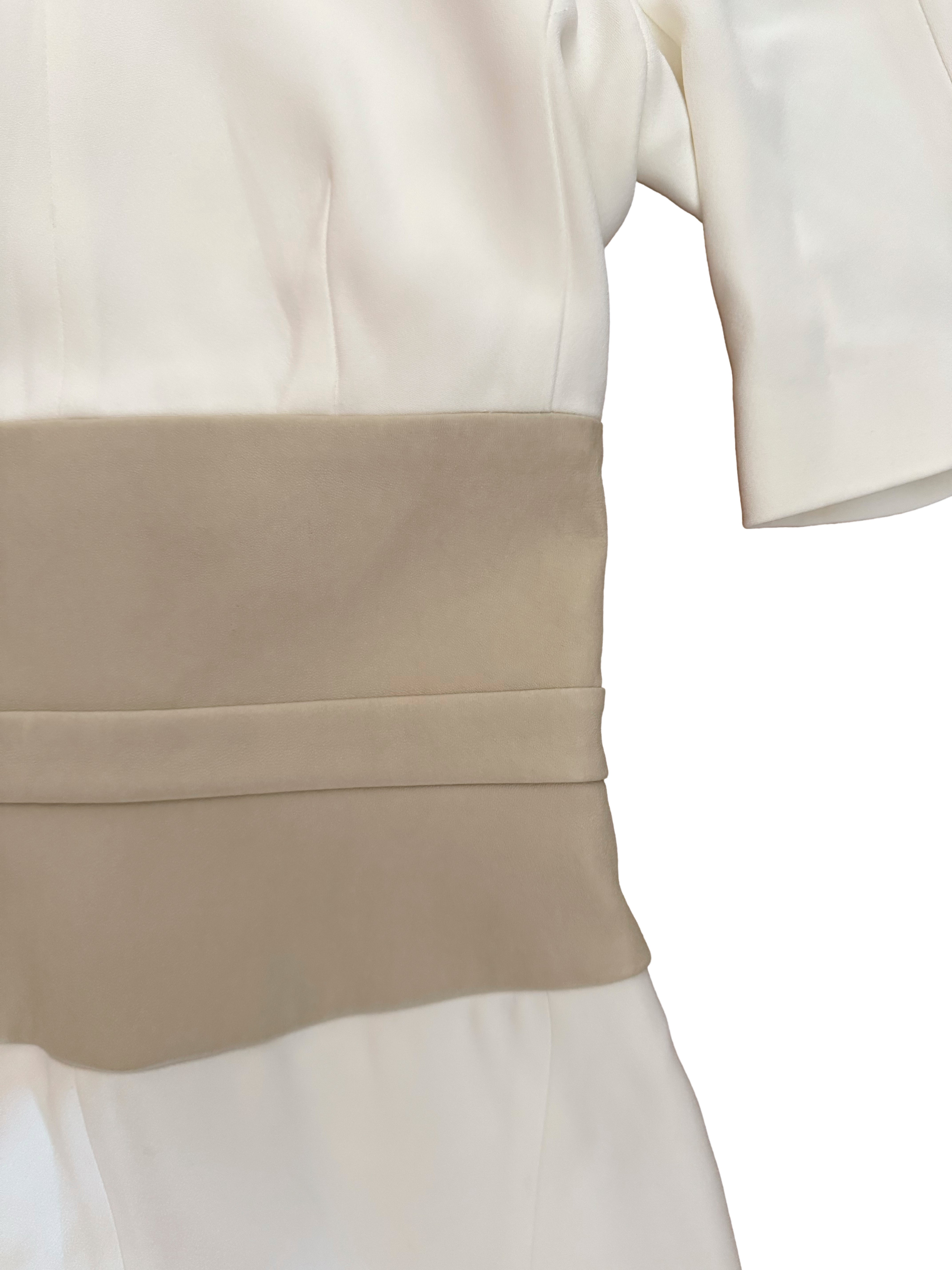 Narciso Rodriguez Leather Waist Dress