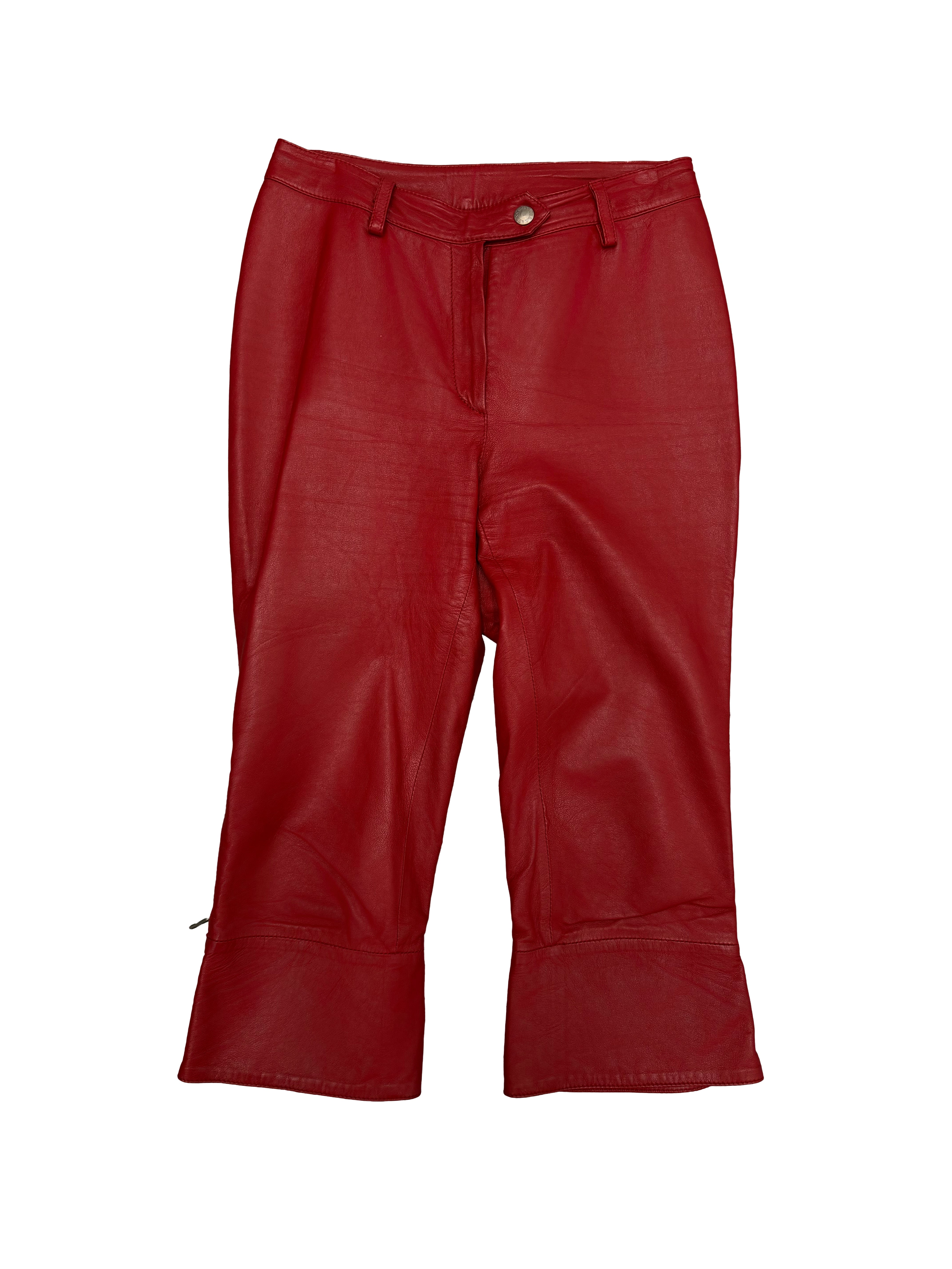 Dolce Gabbana SS 2000 Leather Capri Pants