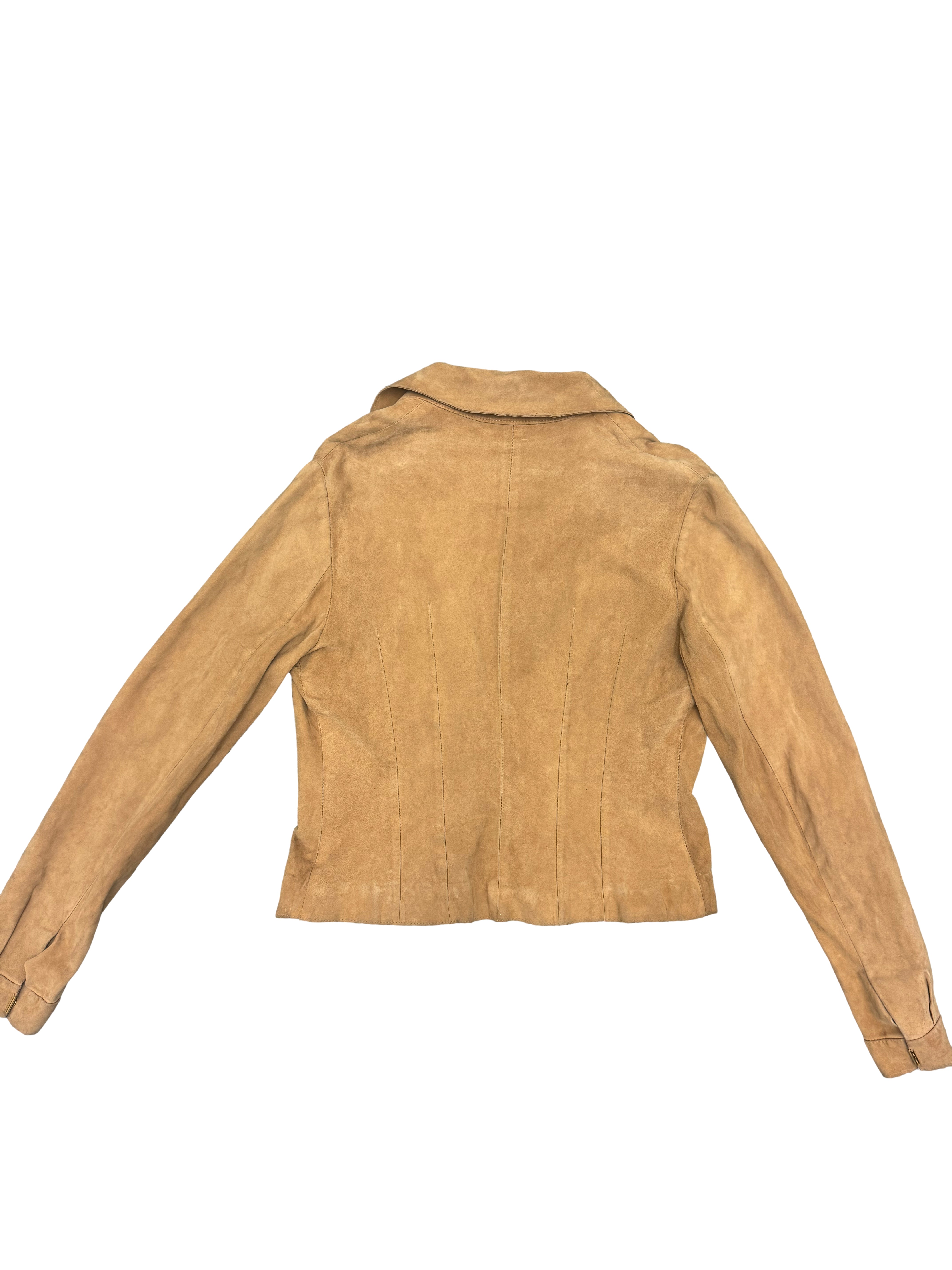 Trussardi Leather Wrap Jacket