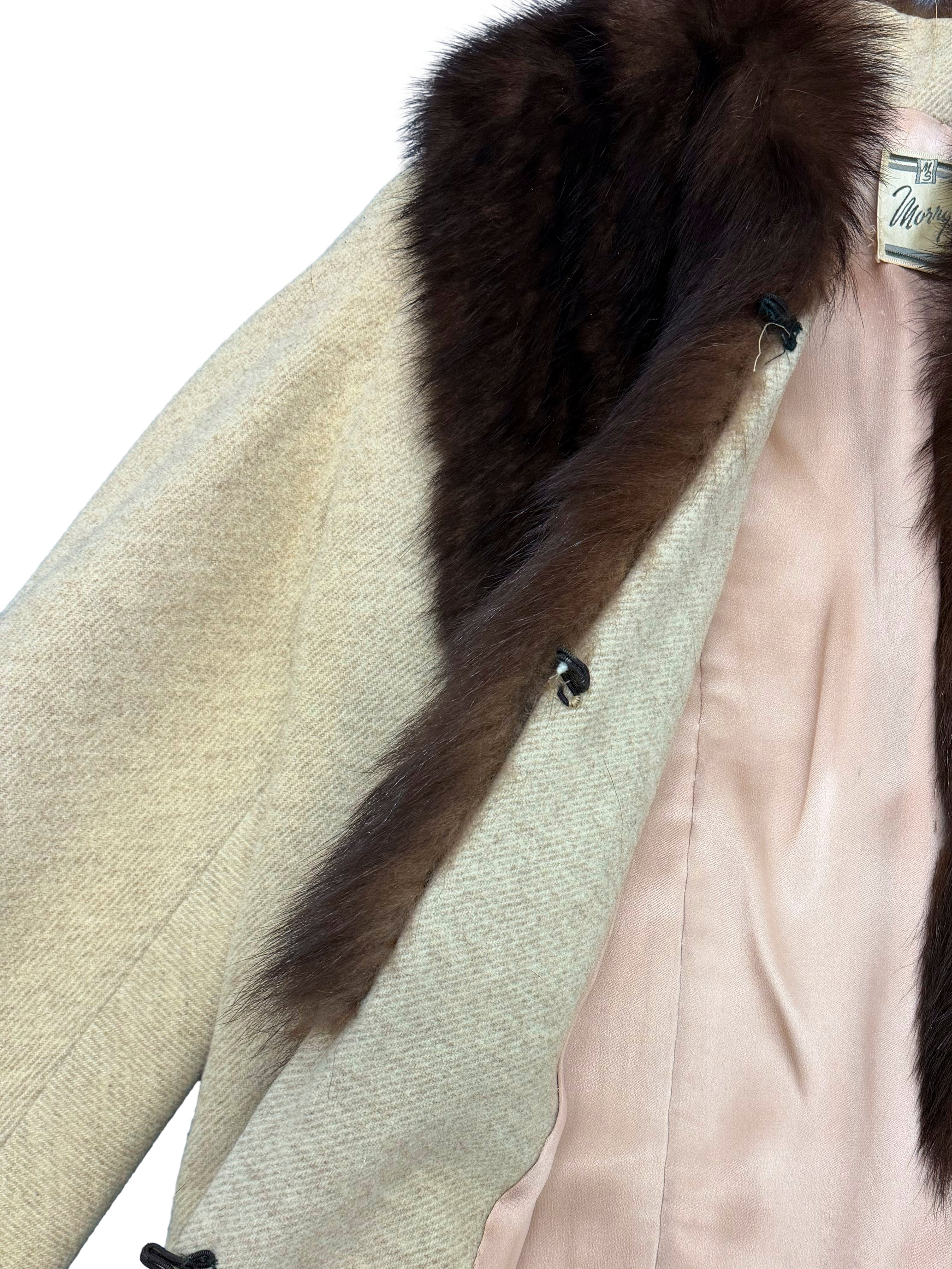 Vintage Mink Collar Coat