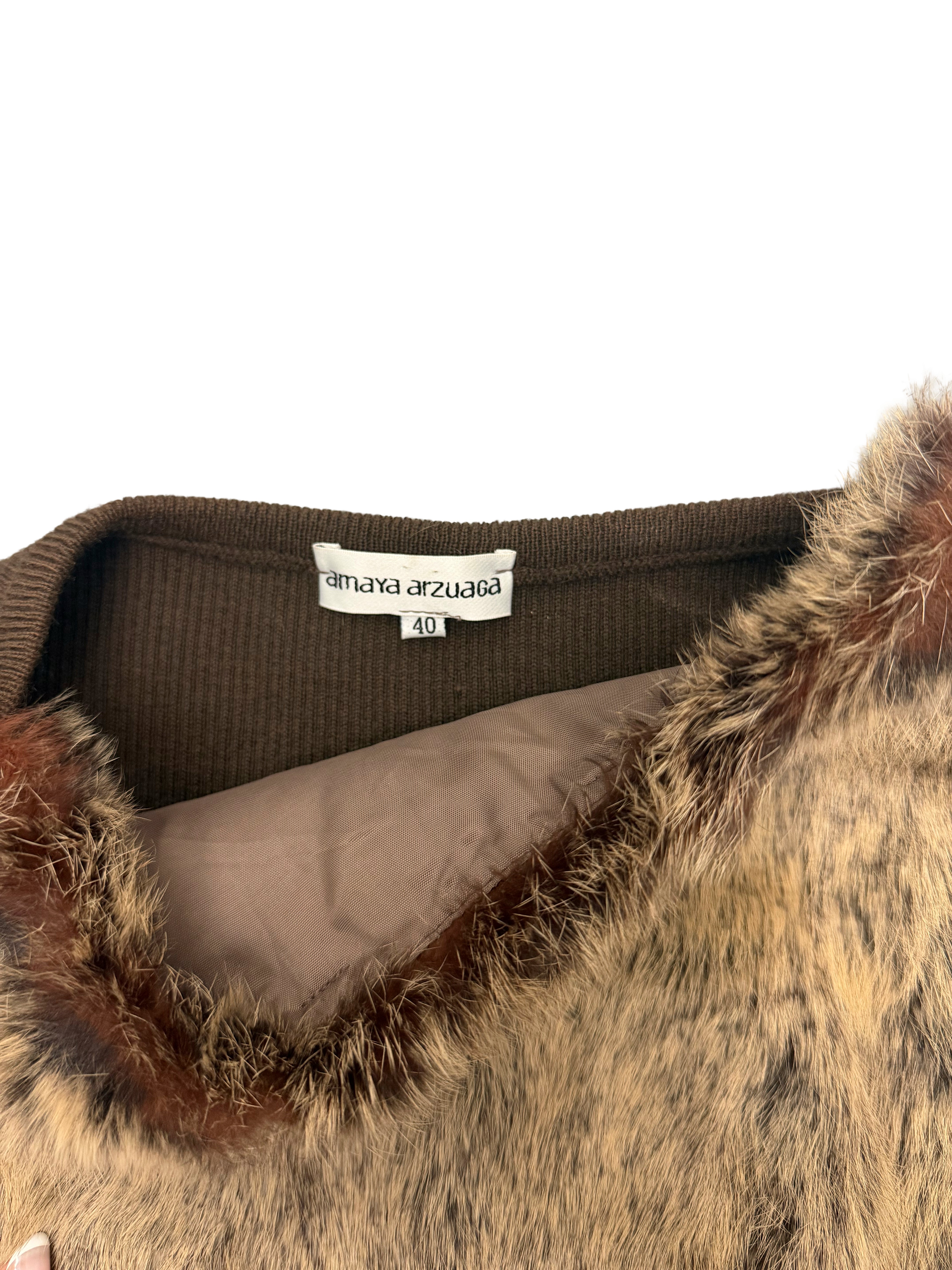 Amaya Arzuaga FW2000 Fur Top