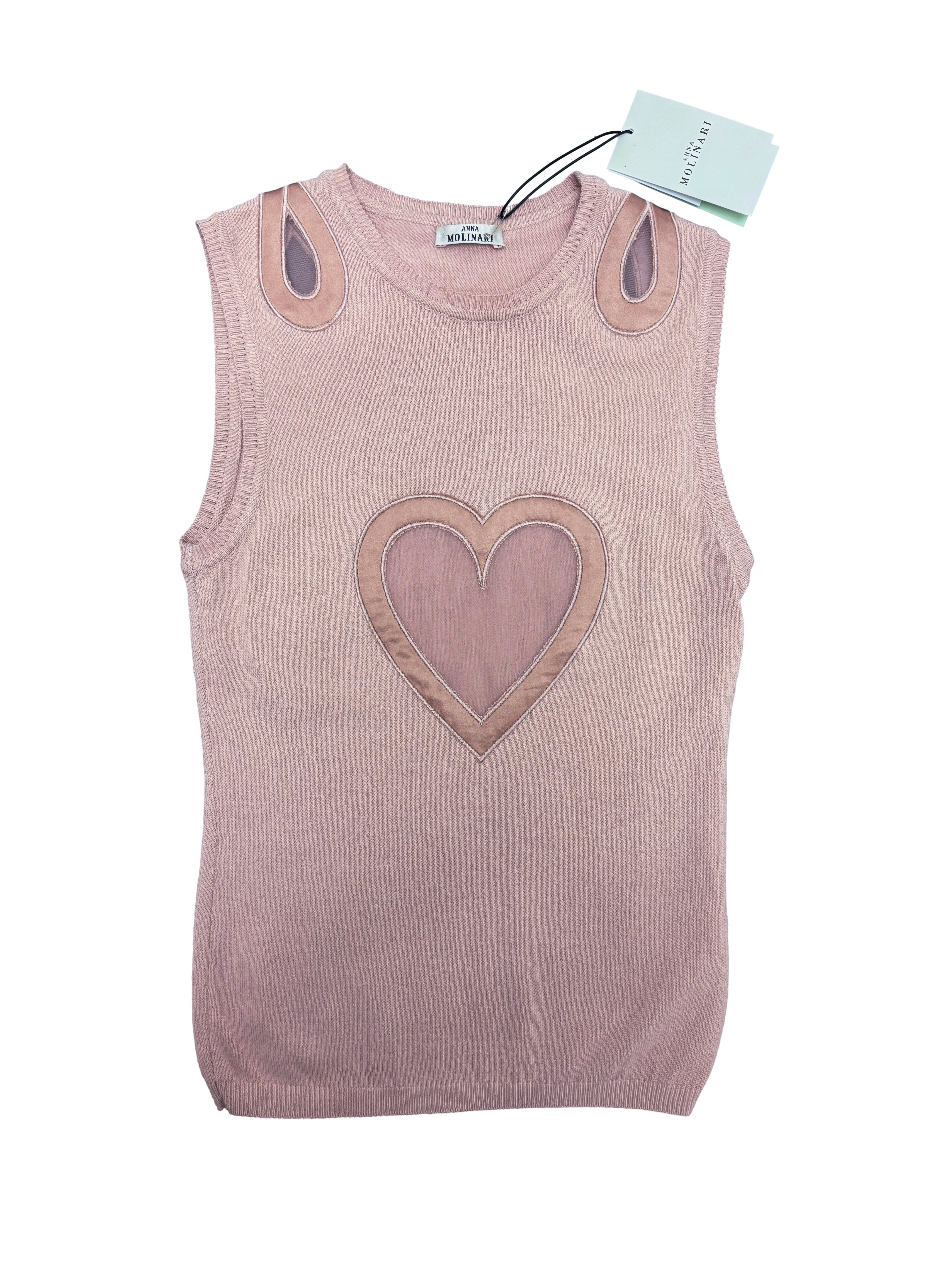 Anna Molinari Heart Top