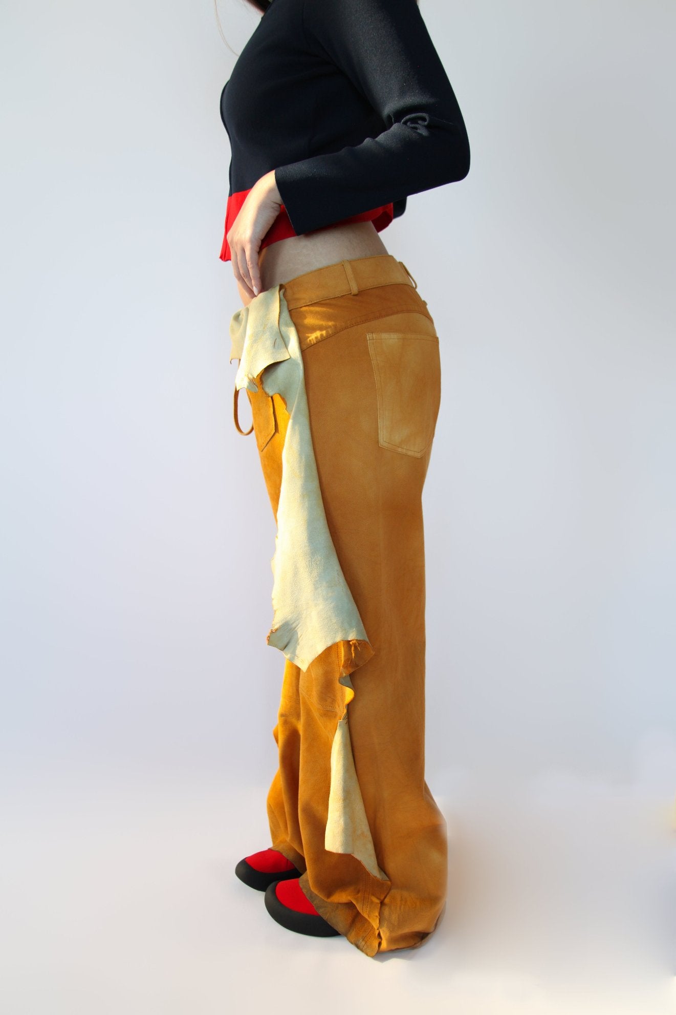 Jean Paul Gaultier Western Leather Trousers