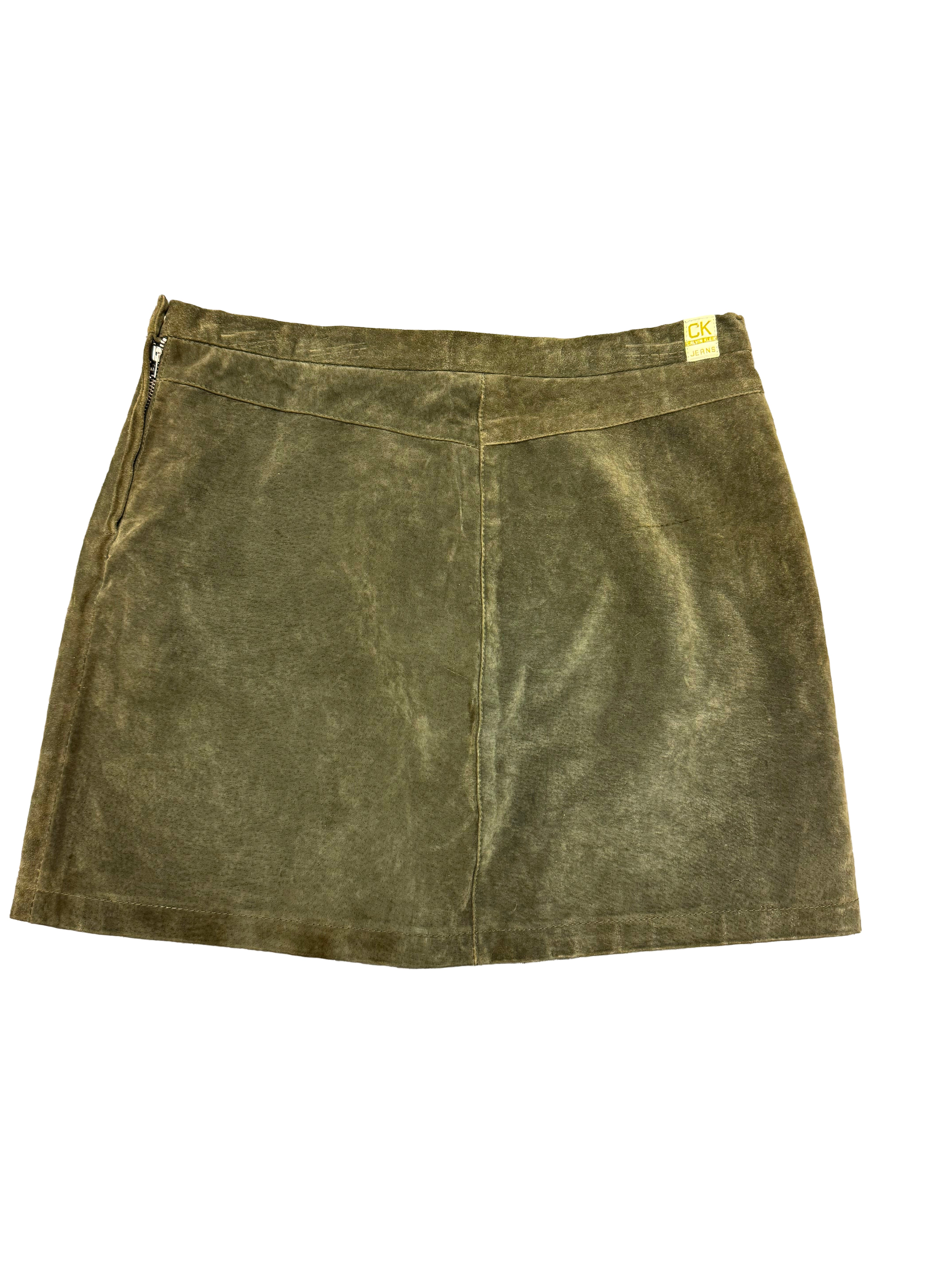 Calvin Klein Suede Mini Skirt