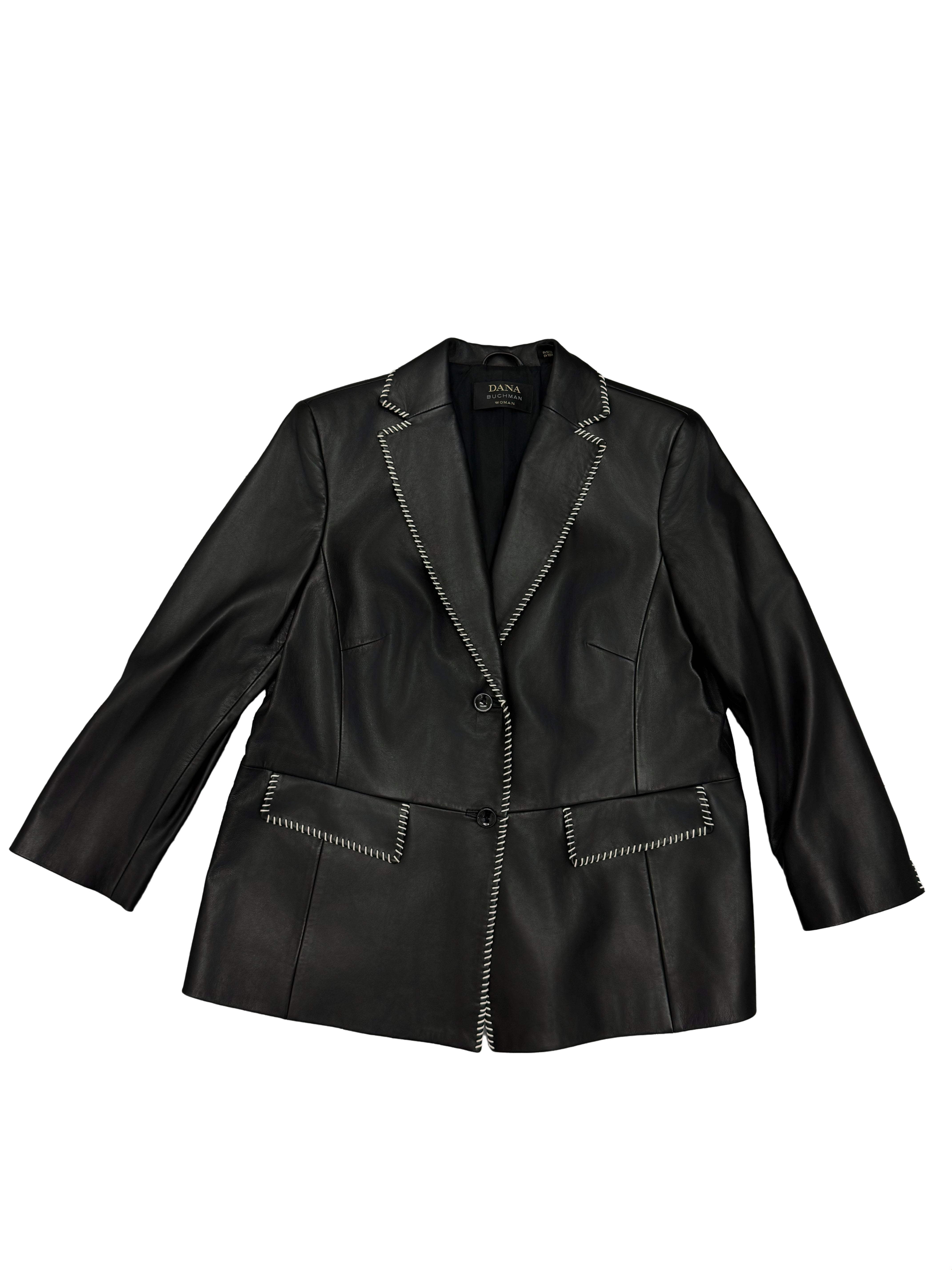 Dana Buchman 90s Leather Jacket