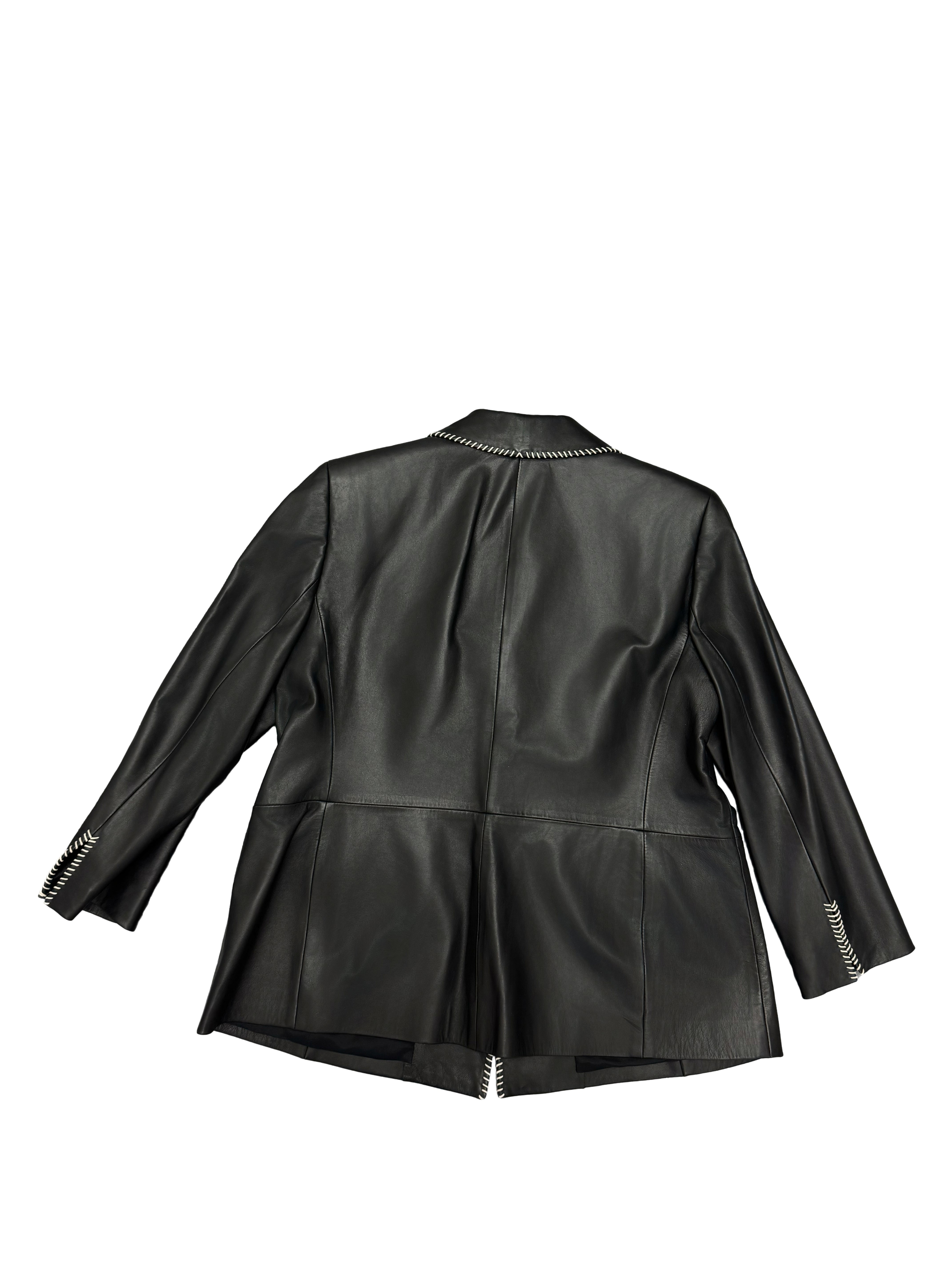Dana Buchman 90s Leather Jacket