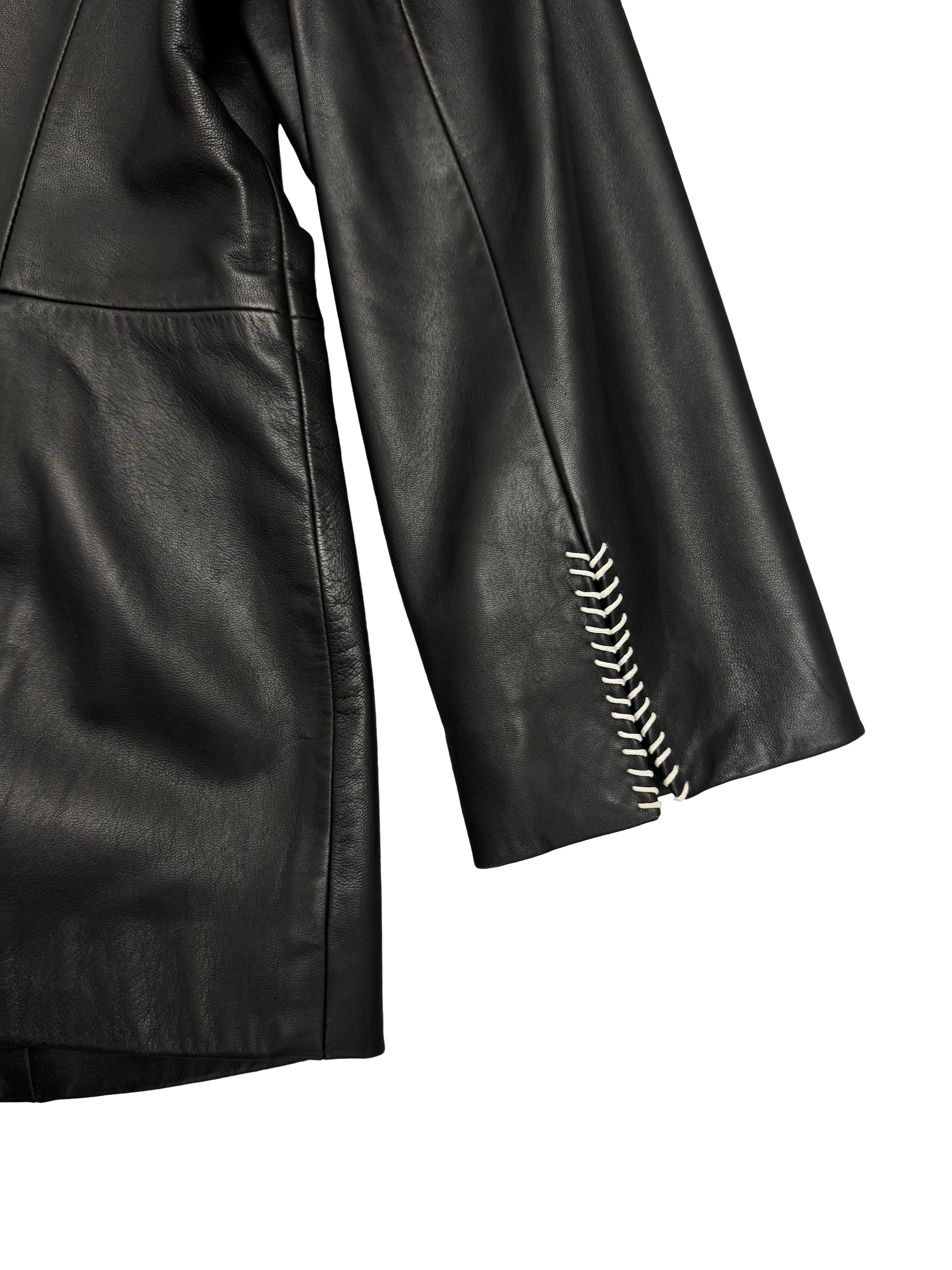 Dana Buchman 90s Leather Jacket