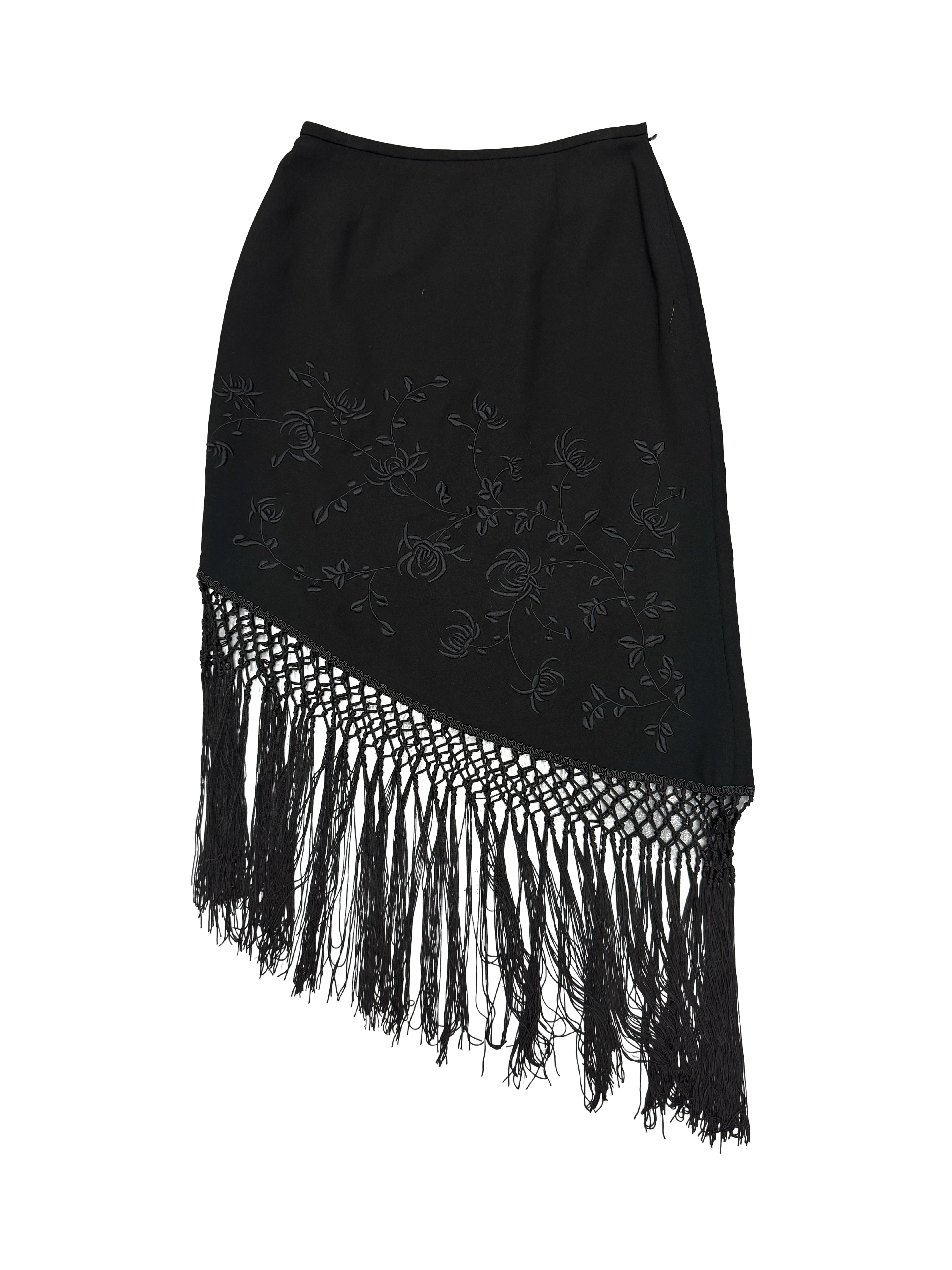 Kay Unger Fringe Skirt