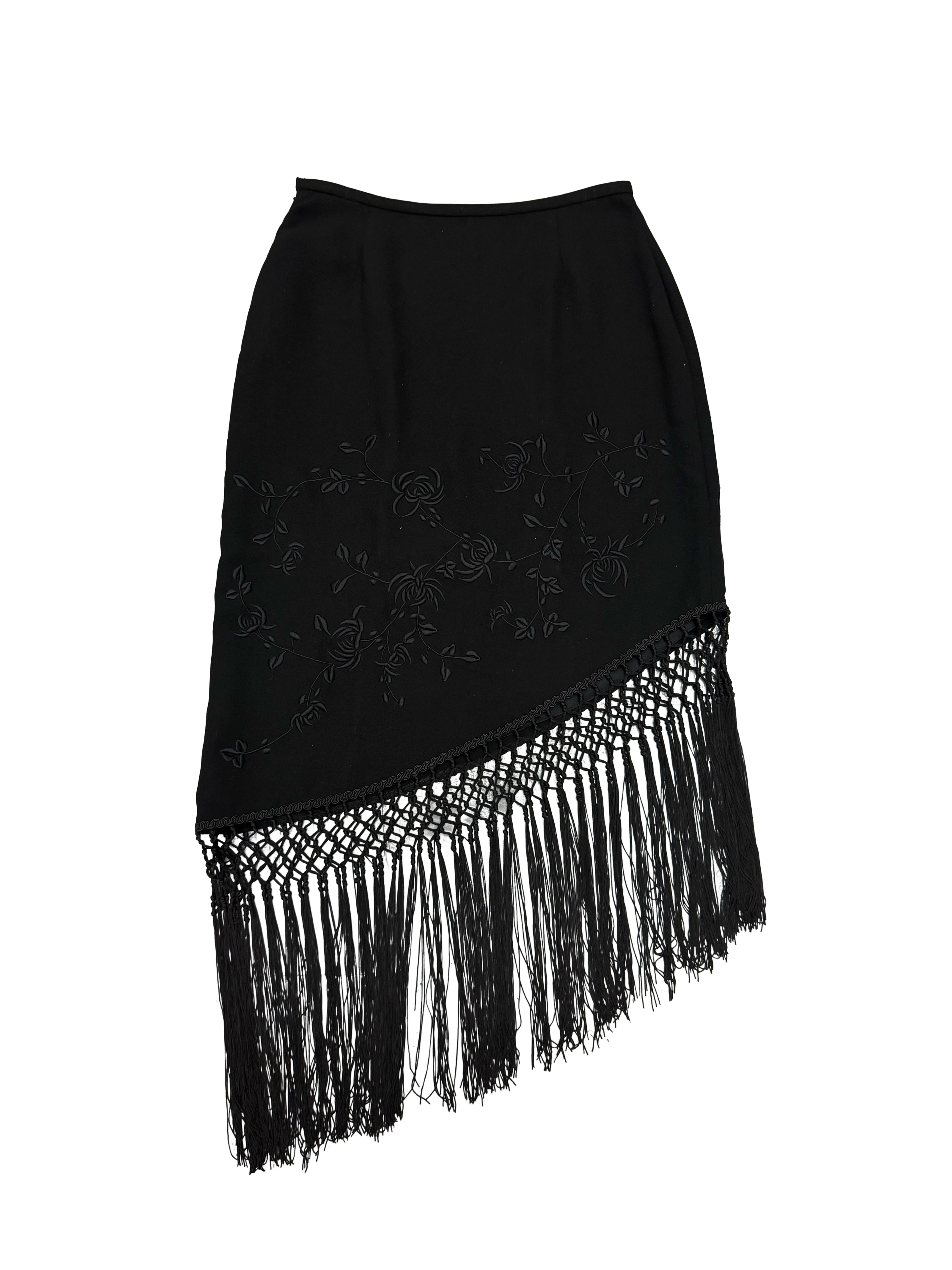 Kay Unger Fringe Skirt
