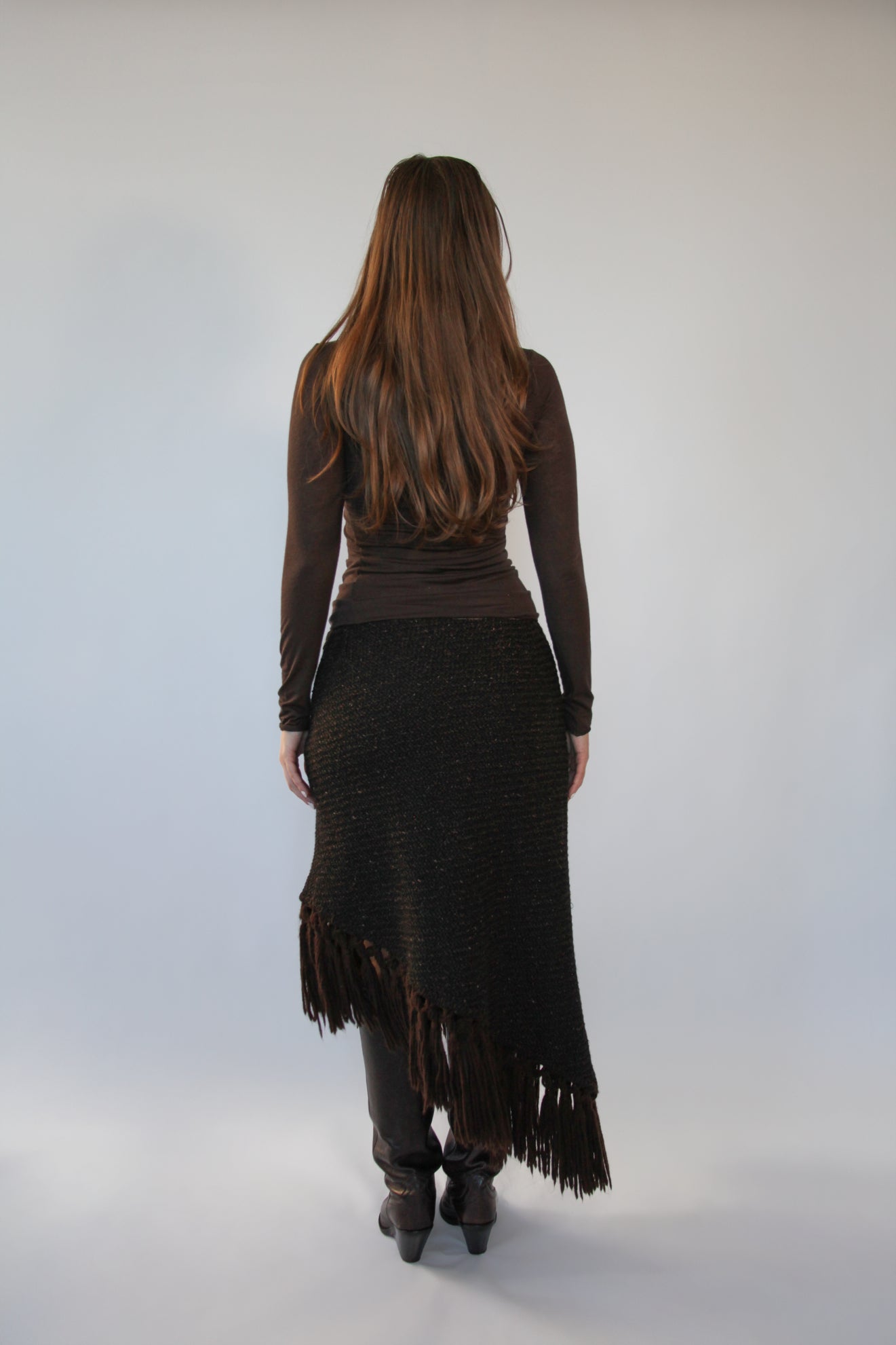 Dolce & Gabbana Wool Fringe Skirt