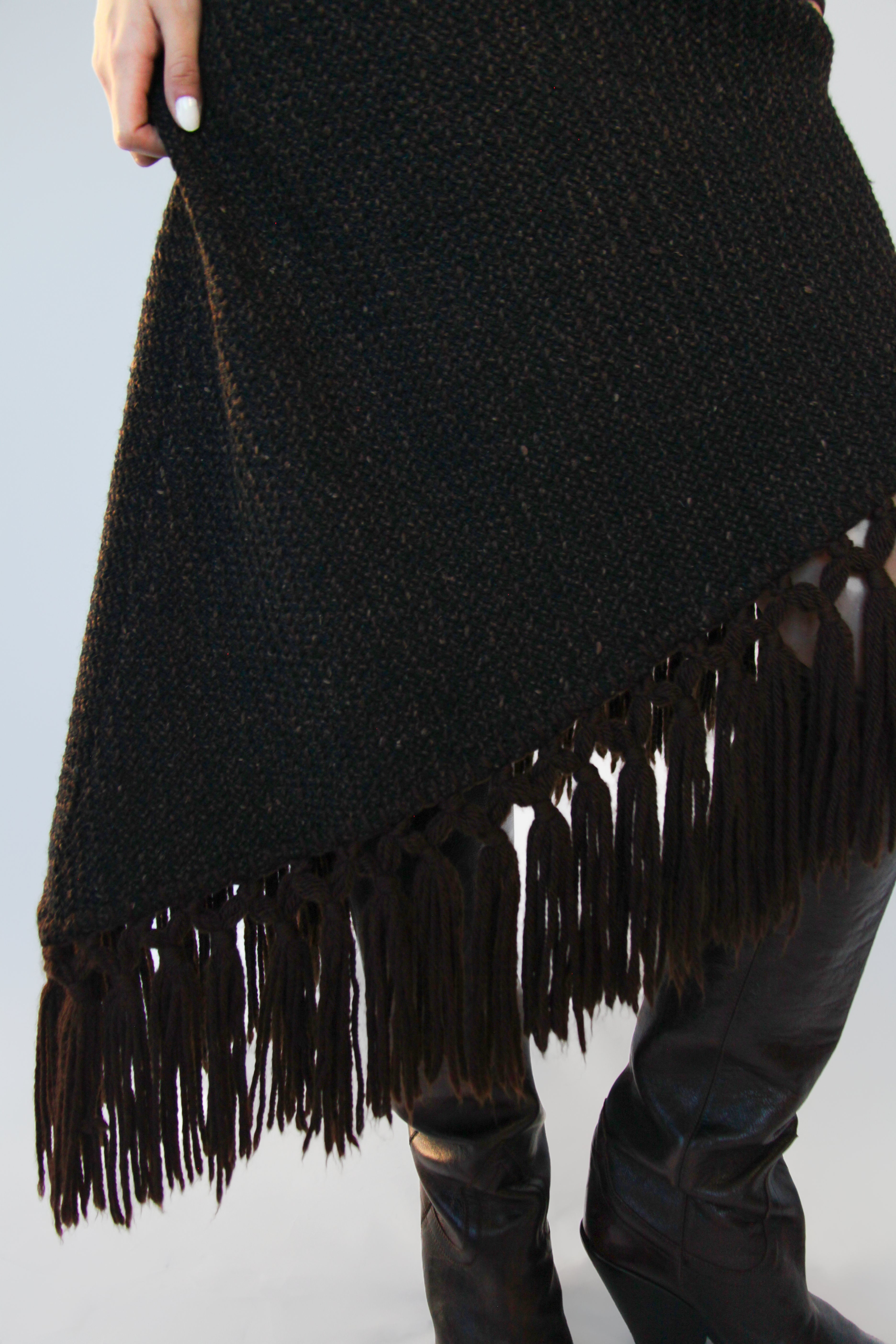 Dolce & Gabbana Wool Fringe Skirt