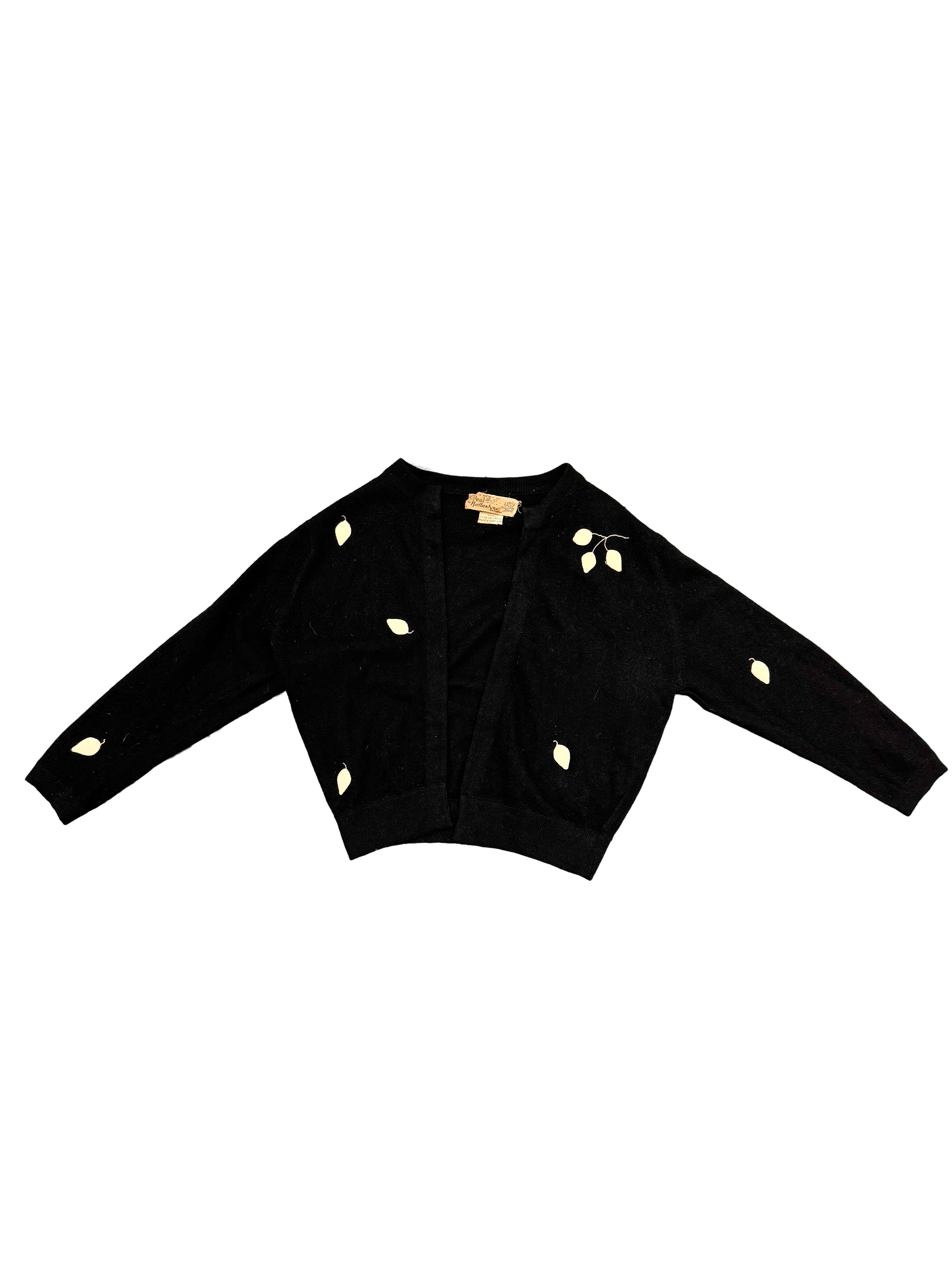 Leaves Cashmere Cardigan