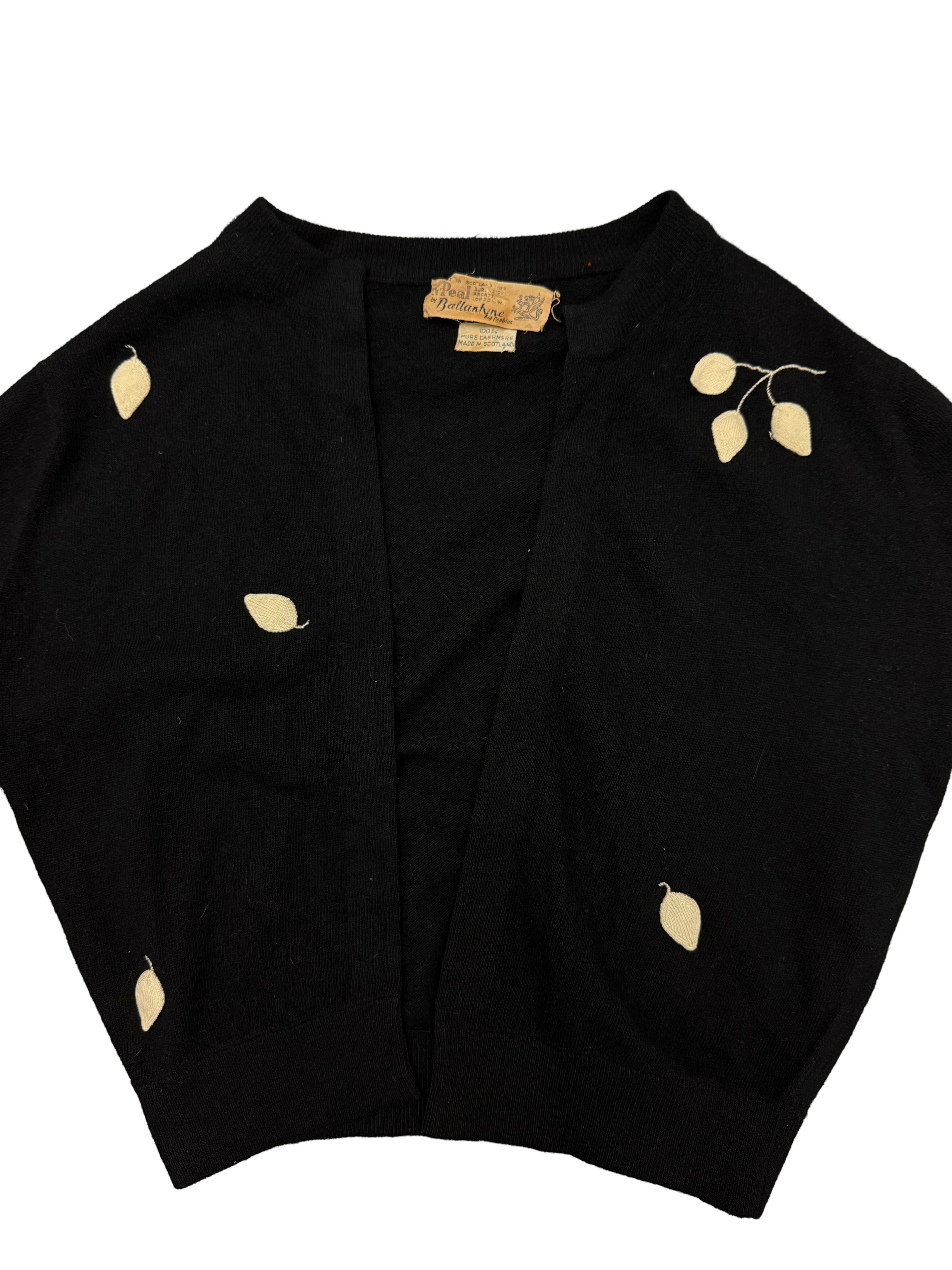 Leaves Cashmere Cardigan