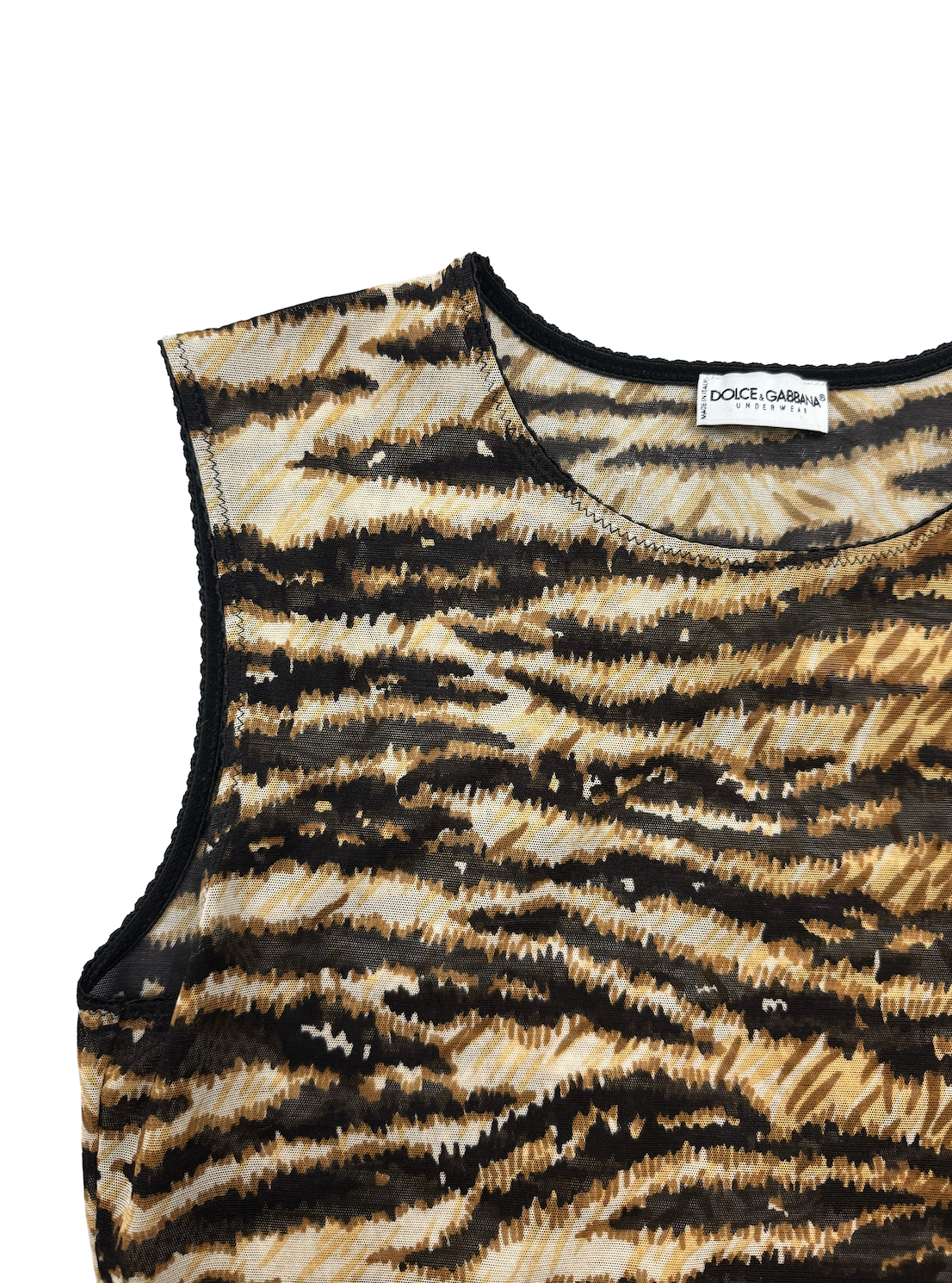 Dolce Gabbana Tiger Print Top