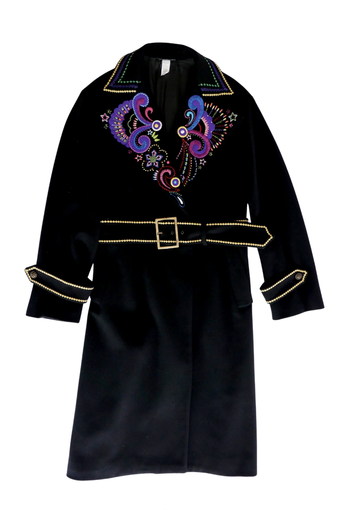 Gianni Versace 2002 Embroidered Coat